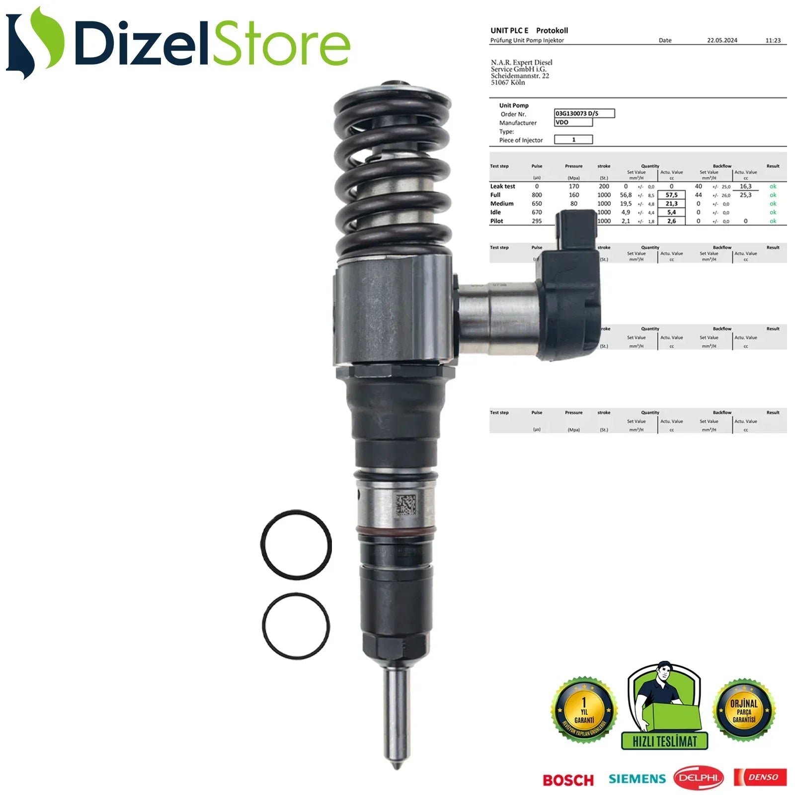 03G130073D Dizel Enjektör VW Passat B6 Variant 2.0 TDI 03G130073S - Dizel Store