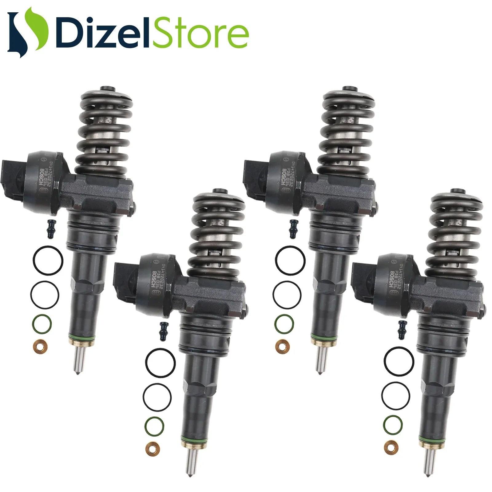 4X 0414720232 BOSCH POMPA NOZULU ÜNİTESİ PDE VW GOLF CADDY 2.0 SDI 038130073BR - Dizel Store