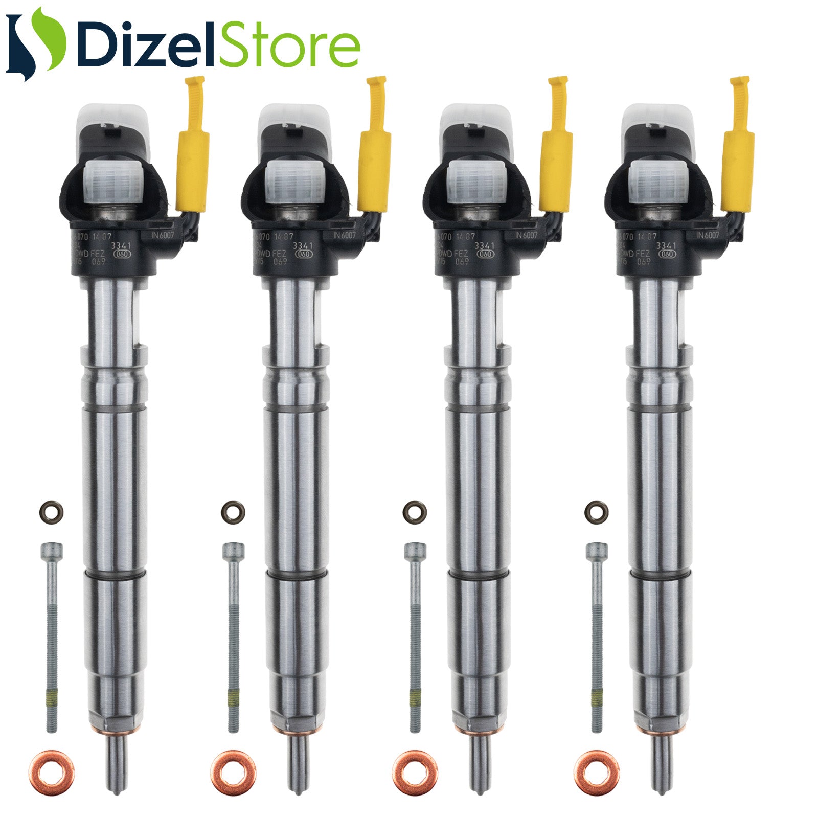 4x 0445115069 Bosch Enjektör Mercedes-Benz 311 CDI 2.1 A6460701487