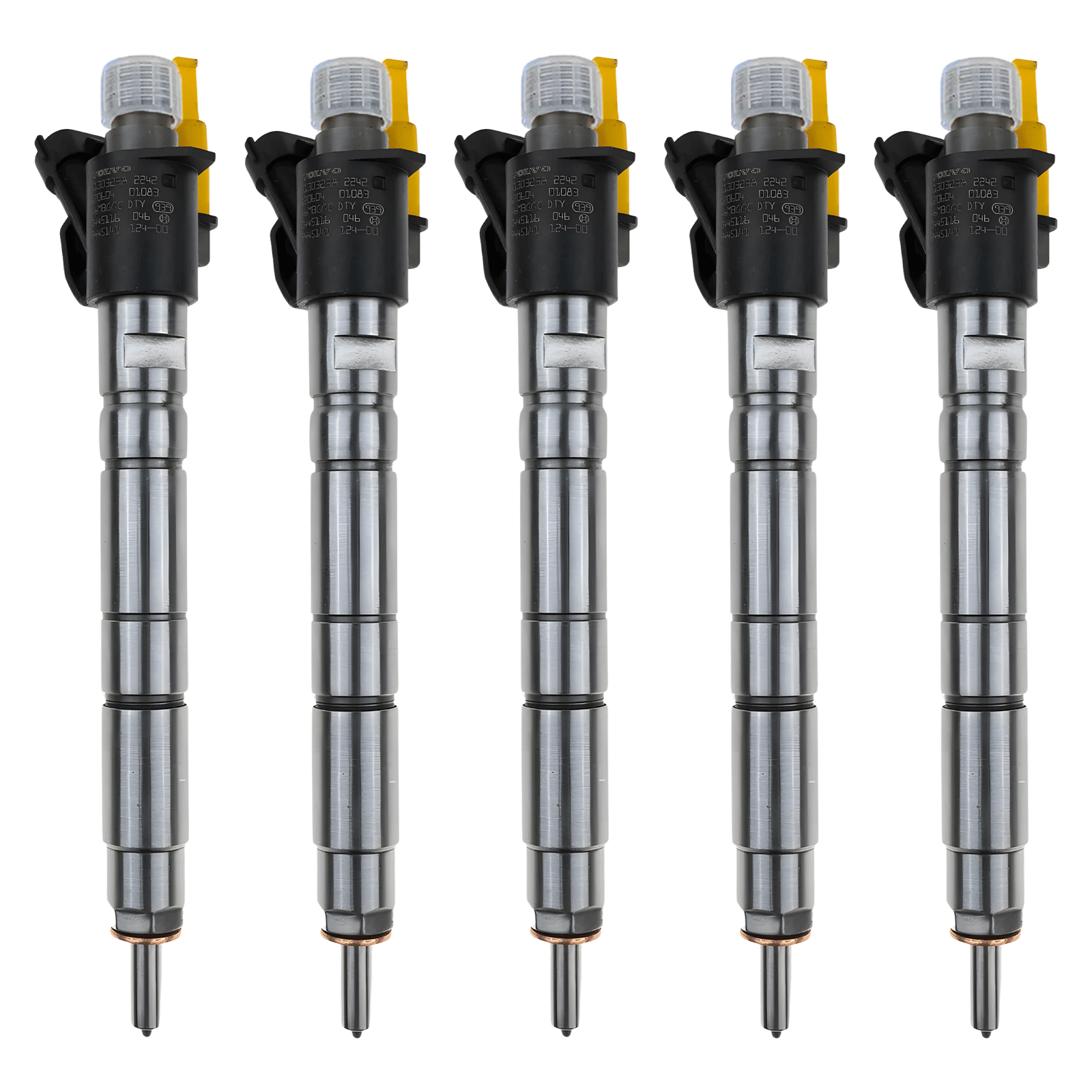 5X VOLVO C30 C70 2.0 D3 D4 BOSCH 0445116046 0986435424