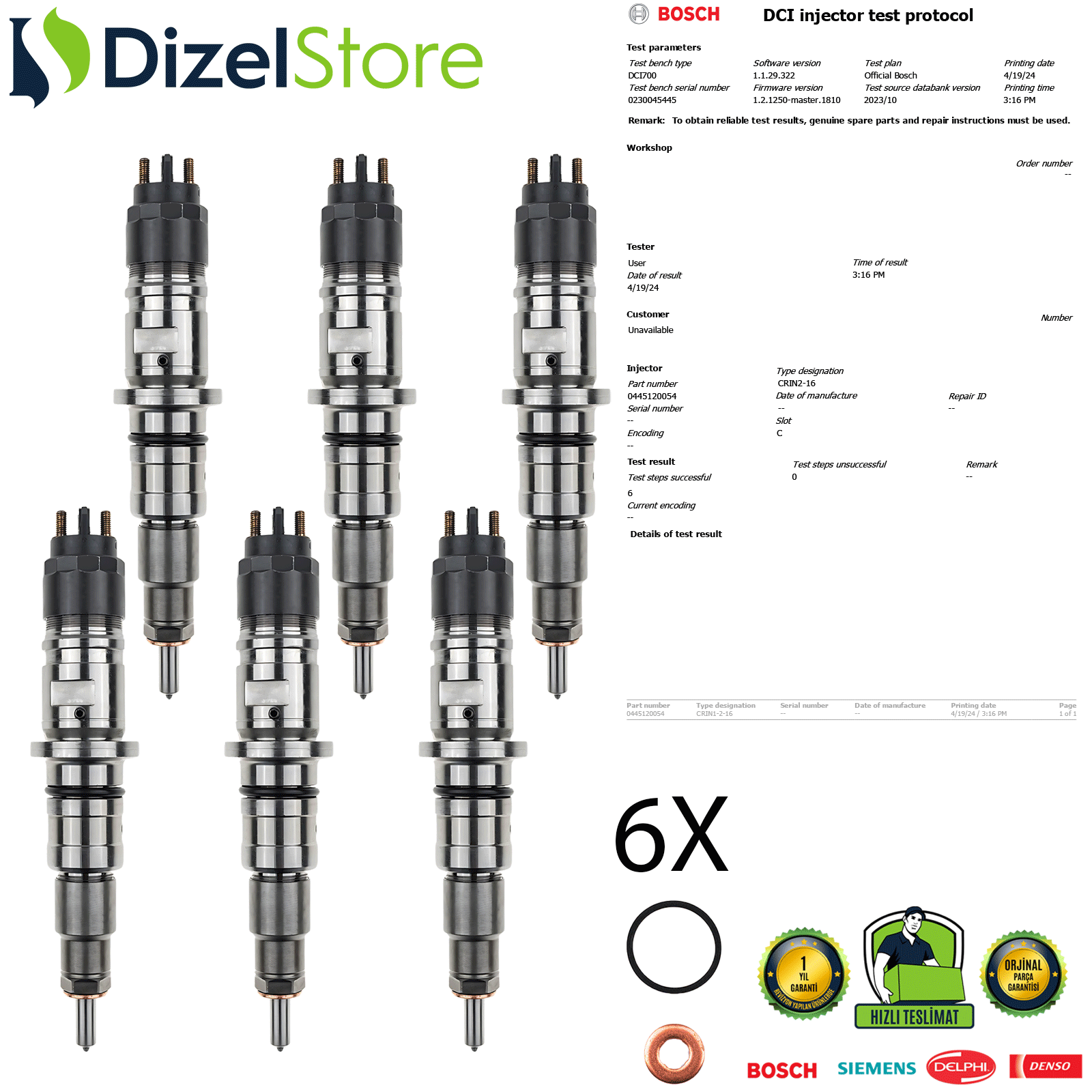 6X IVECO EURO CARGO-KARSAN ATAK 0445120054 504091504