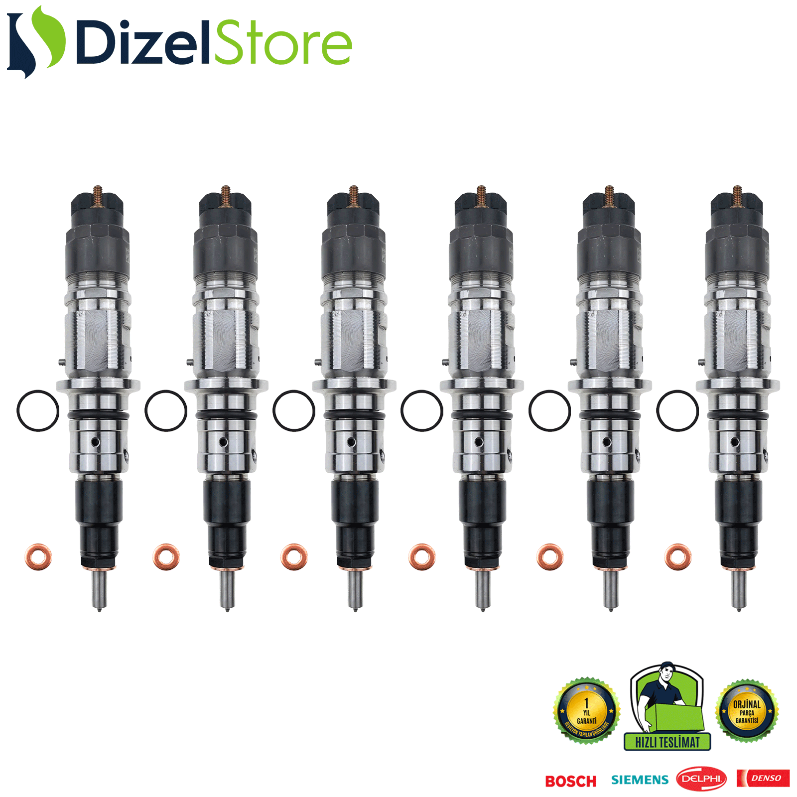 6X DOGE KOMATSU CUMMINS 4.5L 6.7L 0445120177 0986435697