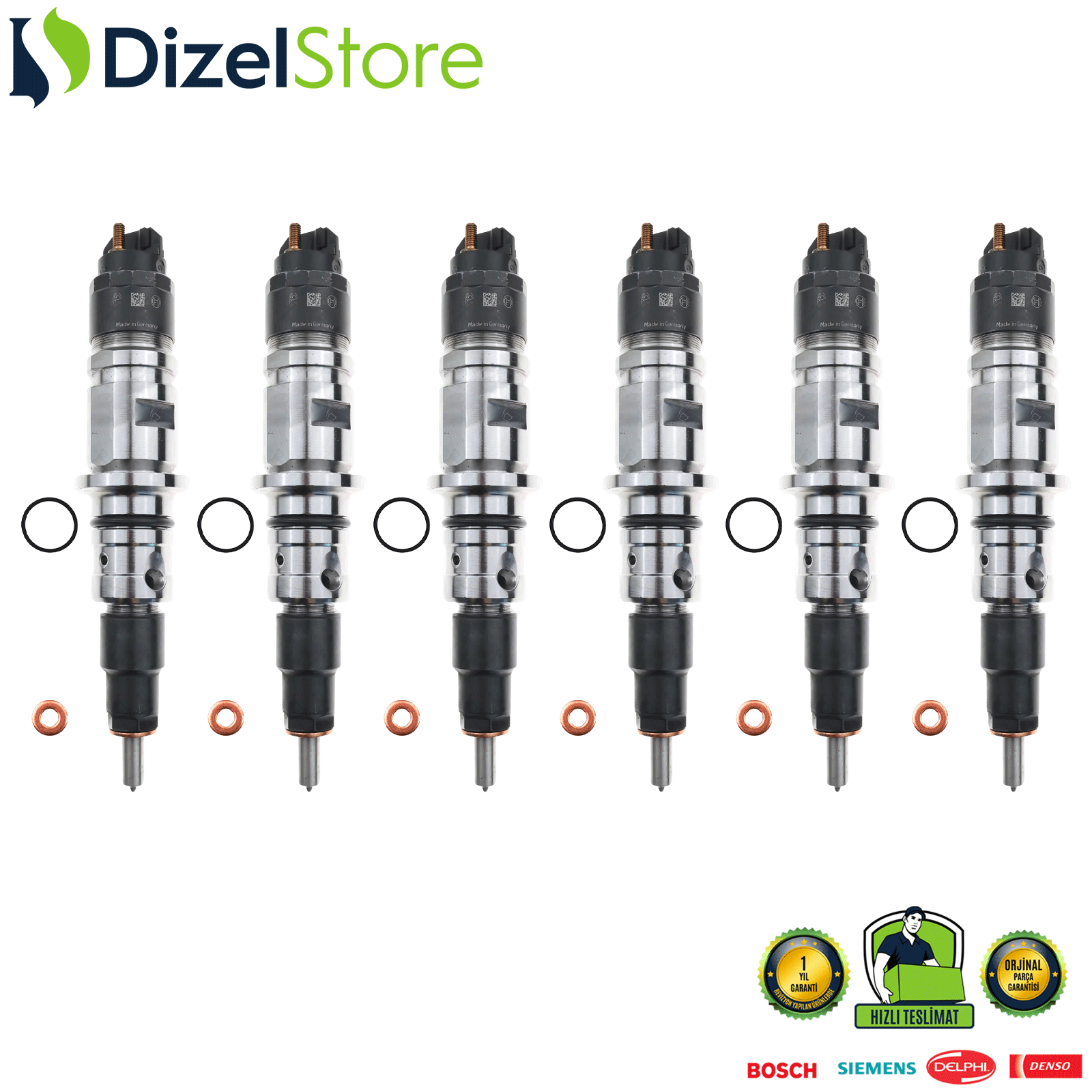 6X CUMMİNS MOTOR 4.4L FORD TEMSA ENJEKTÖR 0445120161 BH1X9K526CA