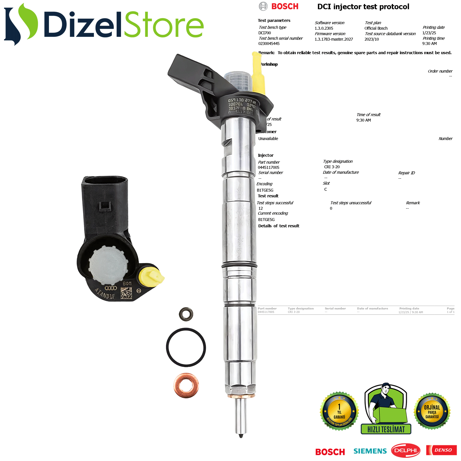 AUDİ A4-A6-Q7 3.0 TDI 0445117005 059130277AM