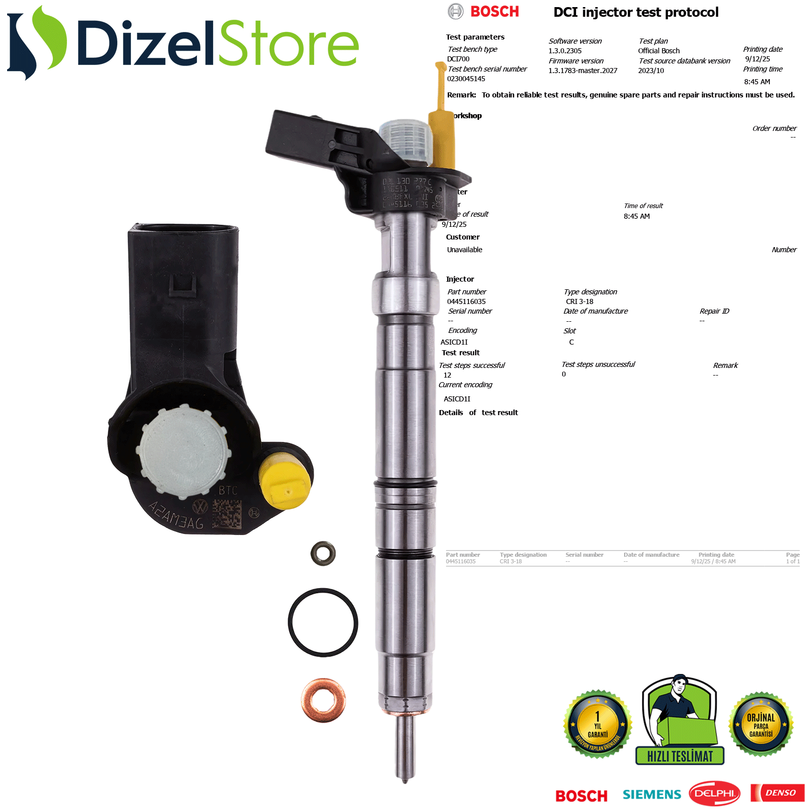 TRANSPORTER T5 AMAROK 2.0 TDI 0445116035 03L130277C