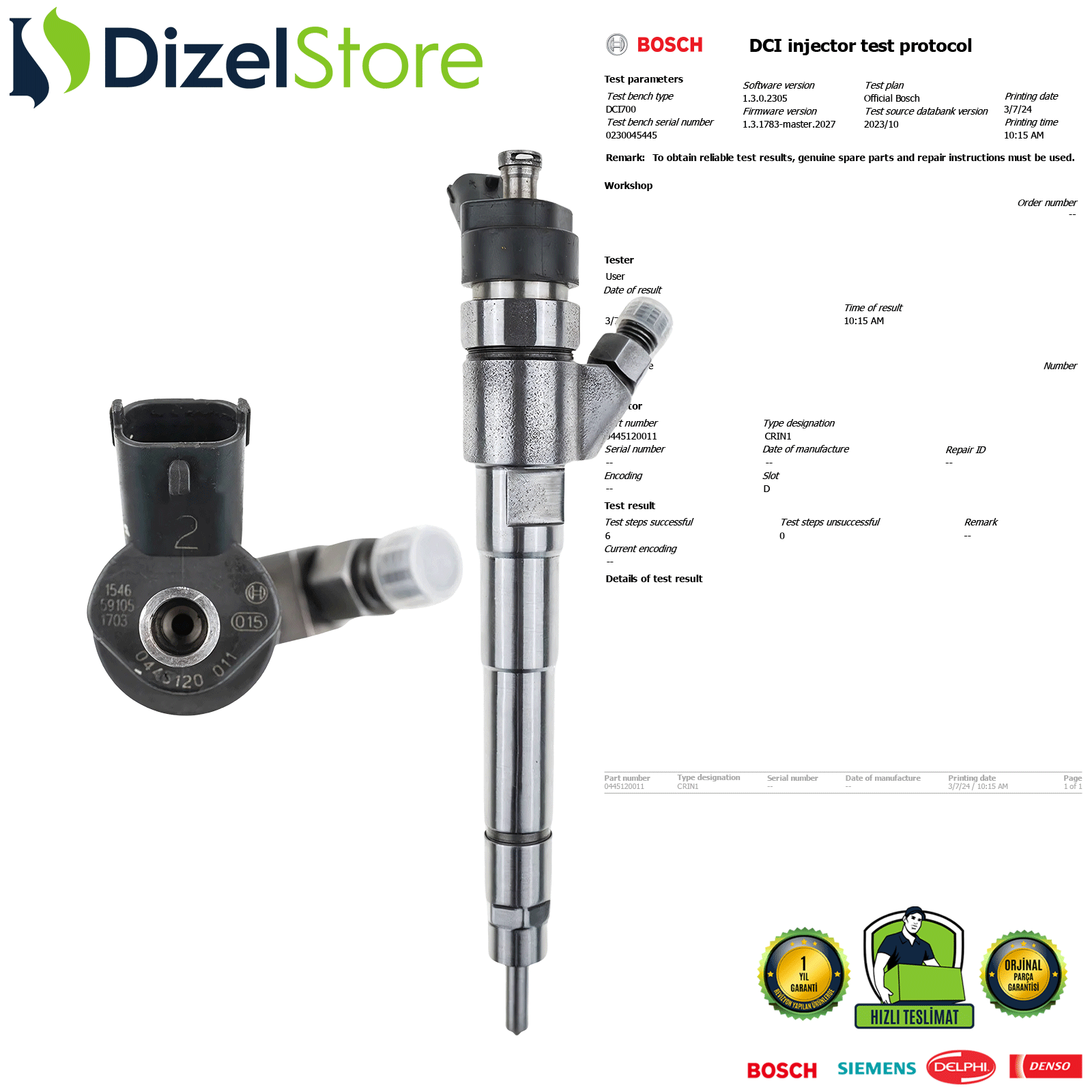 FIAT DUCATO 11/15/18 2.3JTD F1AE0481C/IVECO DAILY 29/35L10 2.3JTD 2002-2006 0445120011 500371101