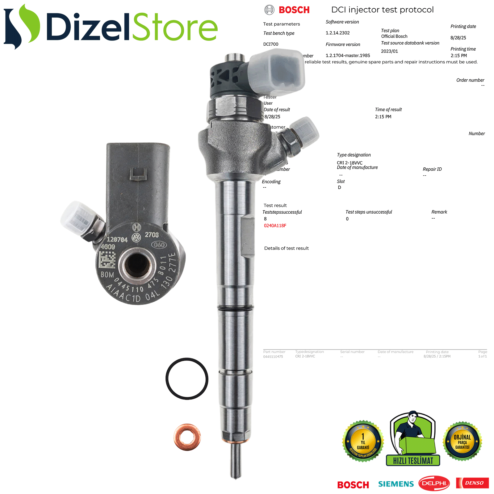 AUDİ A3 2.0 TDI 0445110475 04L130277E