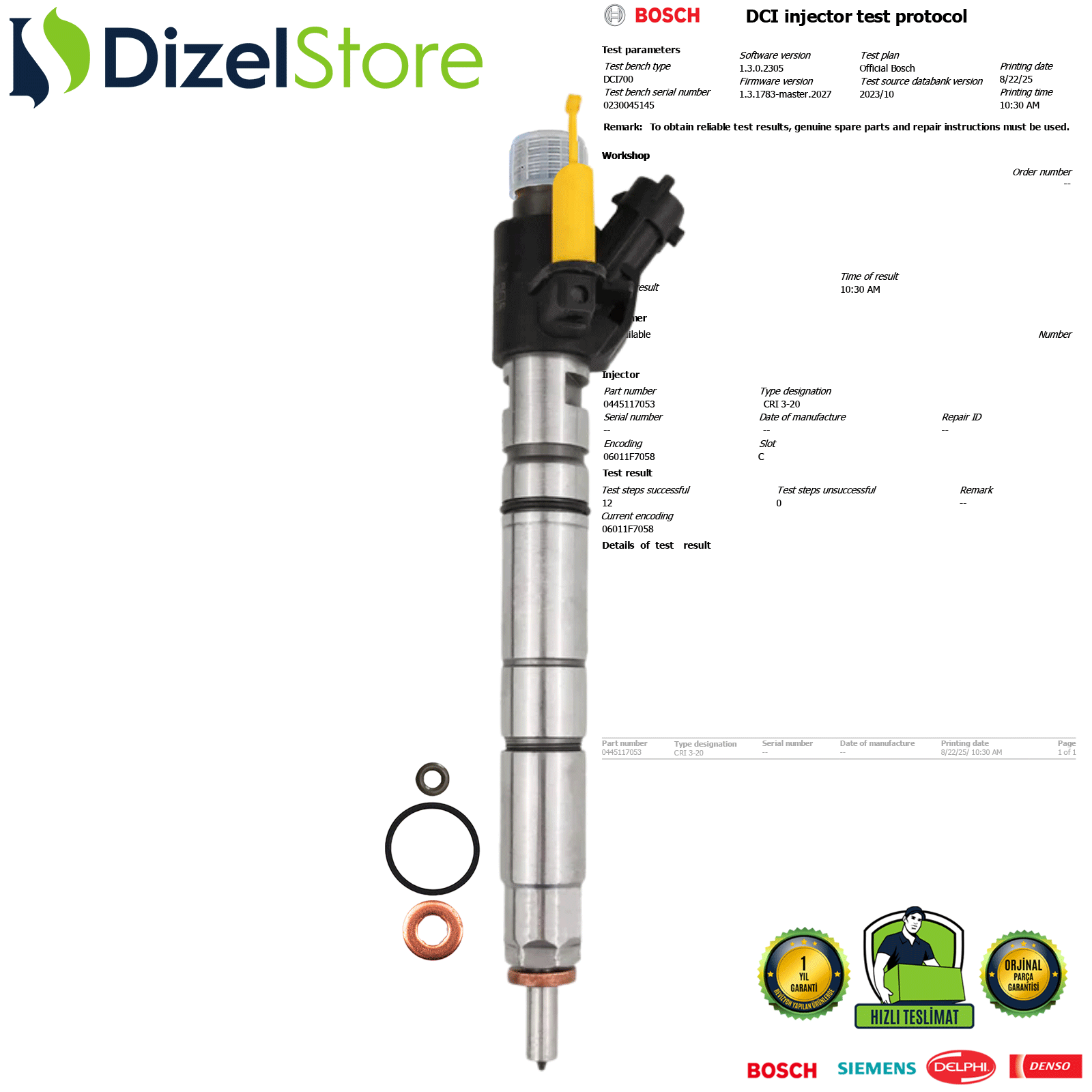 LAND ROVER 3.0 D 0445117053 FW939K546AB