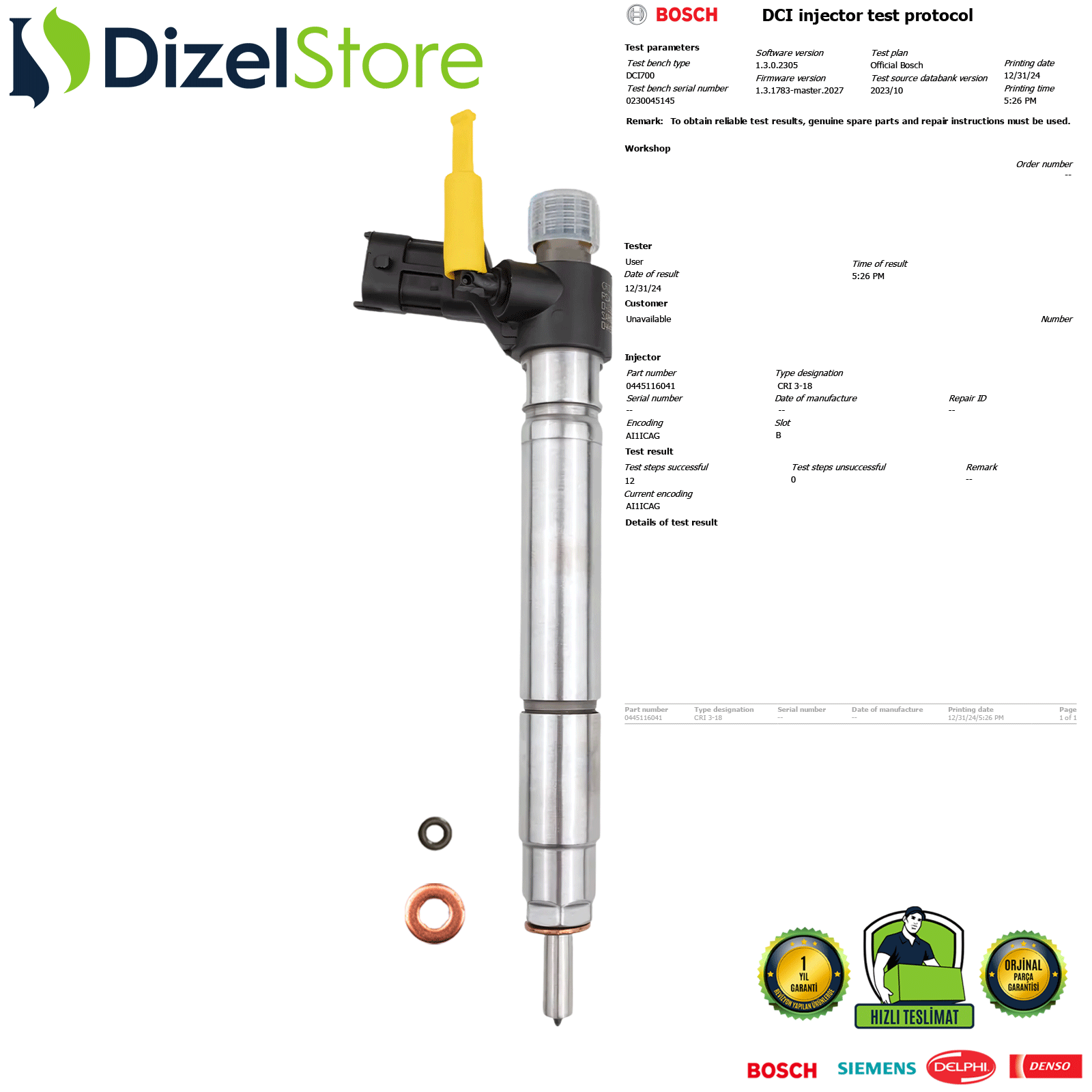 JEEP WRANGLER III 2.8 CRD 0445116041 35062005F