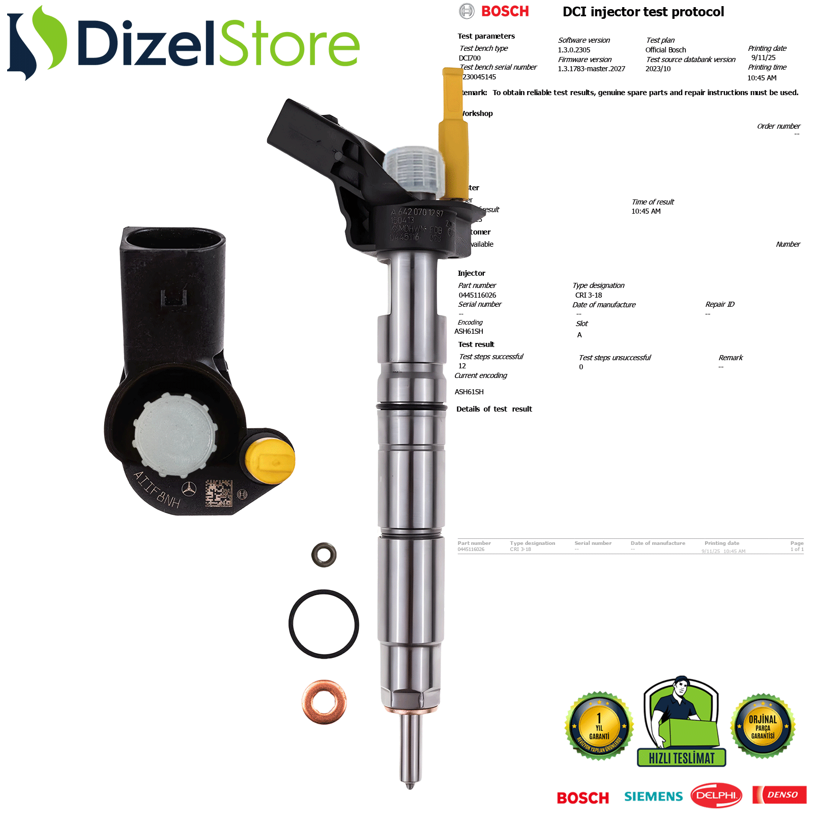 Mercedes e300 e350 3.0 CDI 0445116026 0445116027 A6420701287