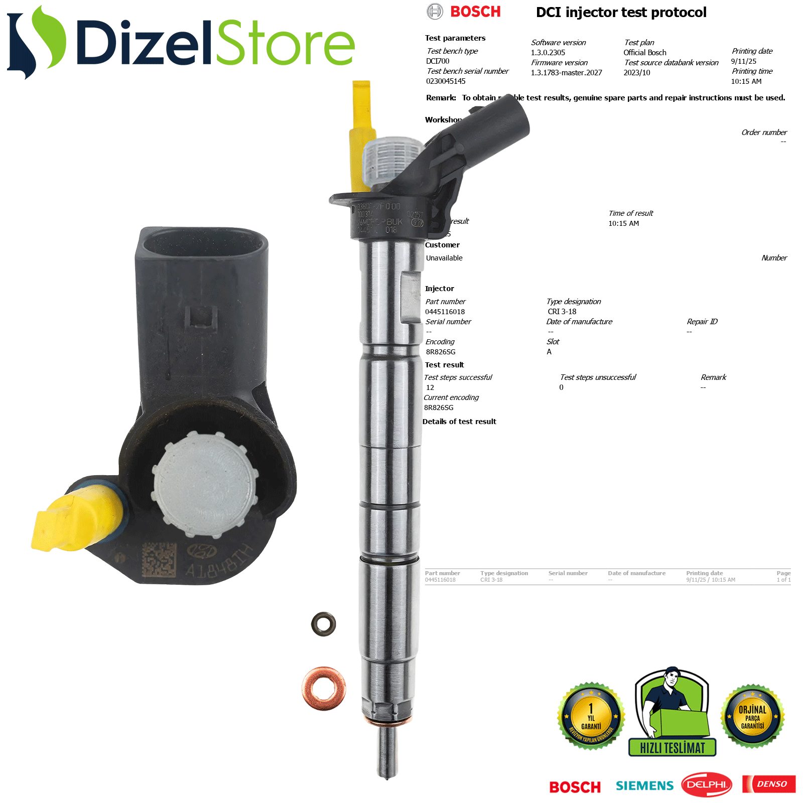 HYUNDAI SANTA FE / KİA SORENTO 2.2 0445116018 33800-2F000