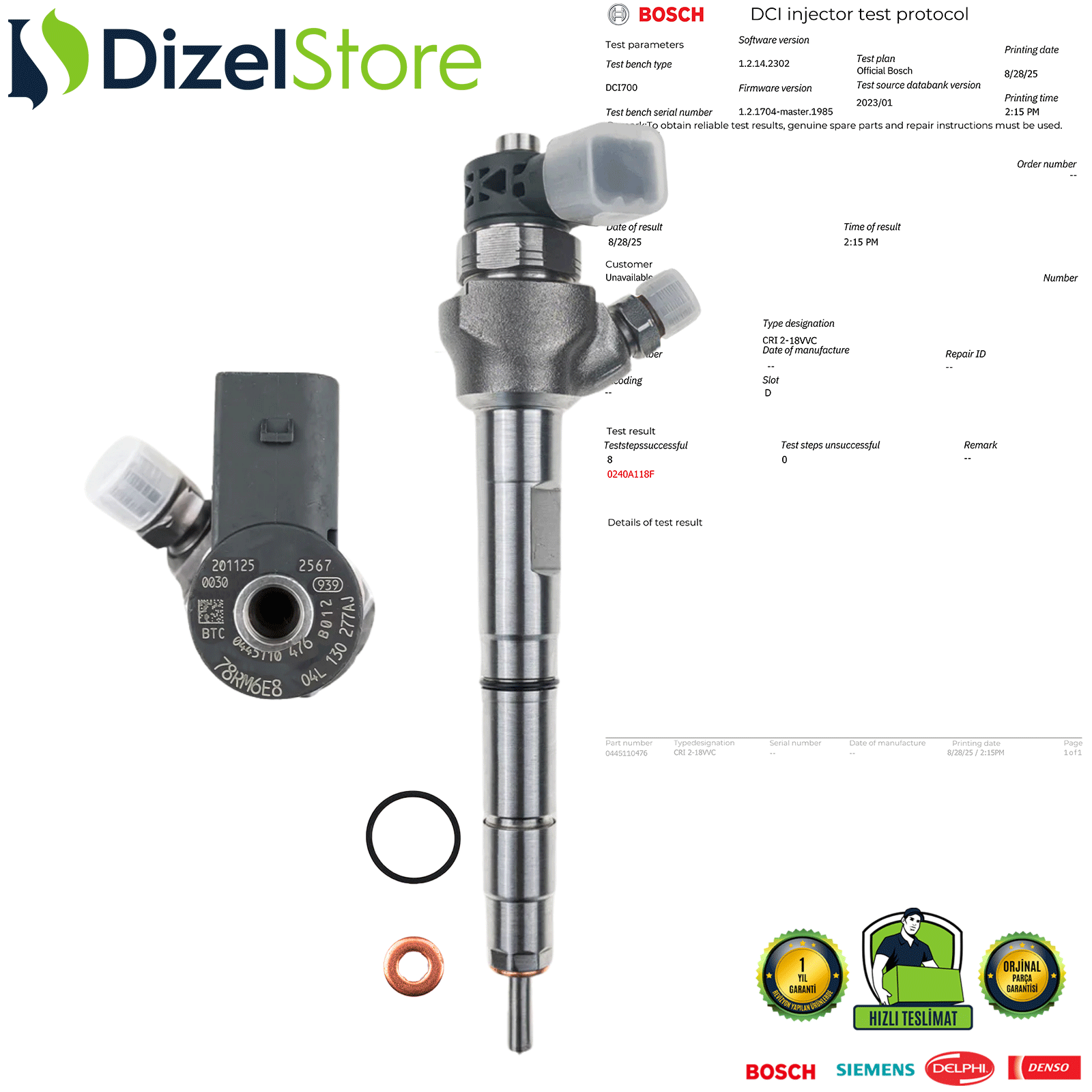 GOLF VII A3 LEON OCTAVİA 13- 1.6Tdi CXXB 0445110476 04L130277AJ