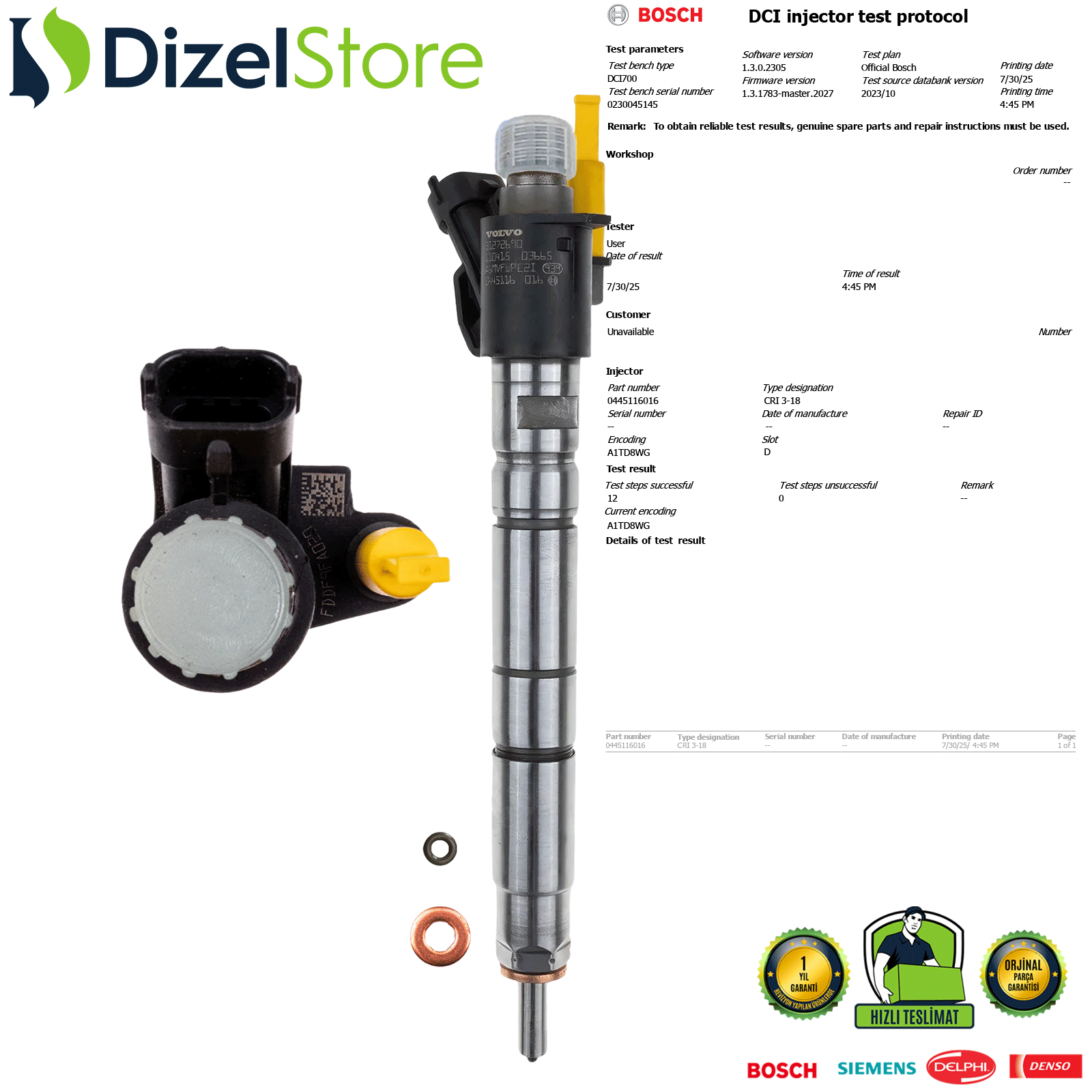 Volvo s60 2.4 D 0445116016 30777226