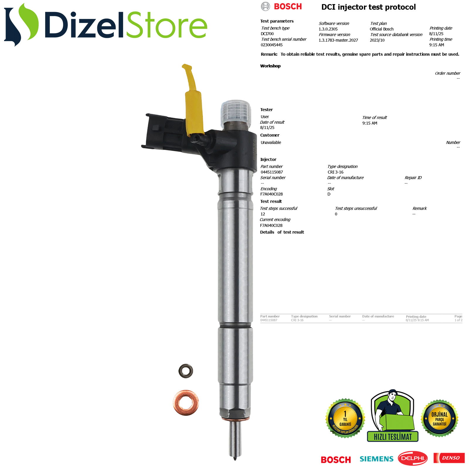 CITROËN FORD PEUGEOT JAGUAR 2.2 HDi | Bosch 0445115087 0986435434