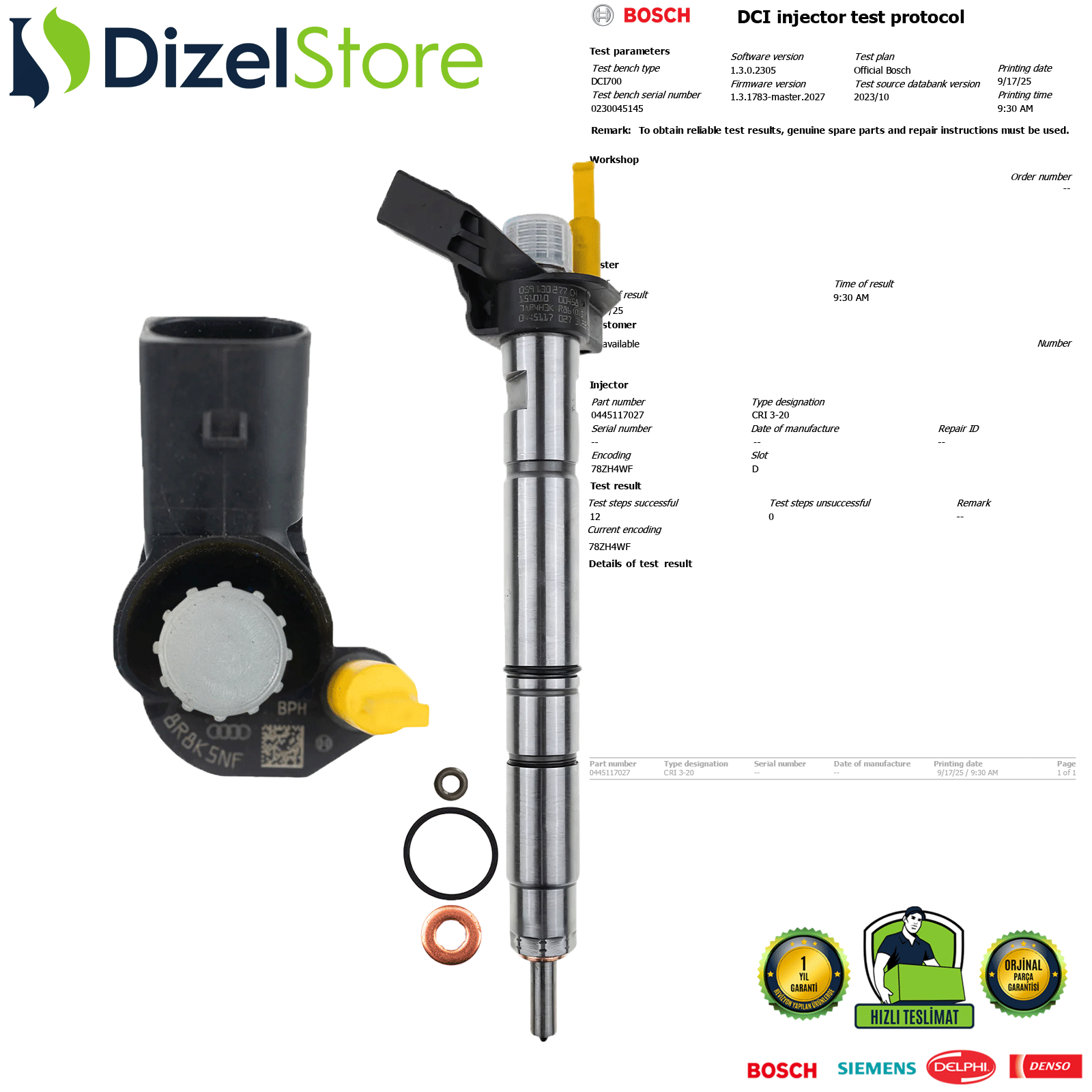 0445117027 Volkswagen Touareg 3.0 059130277CH