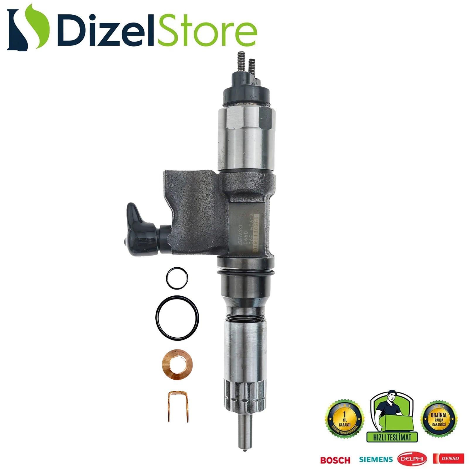 195000-0660 ISUZU HIDROMEK 4H1K 5.2L MOTOR YENİ DENSO ENJEKTÖR