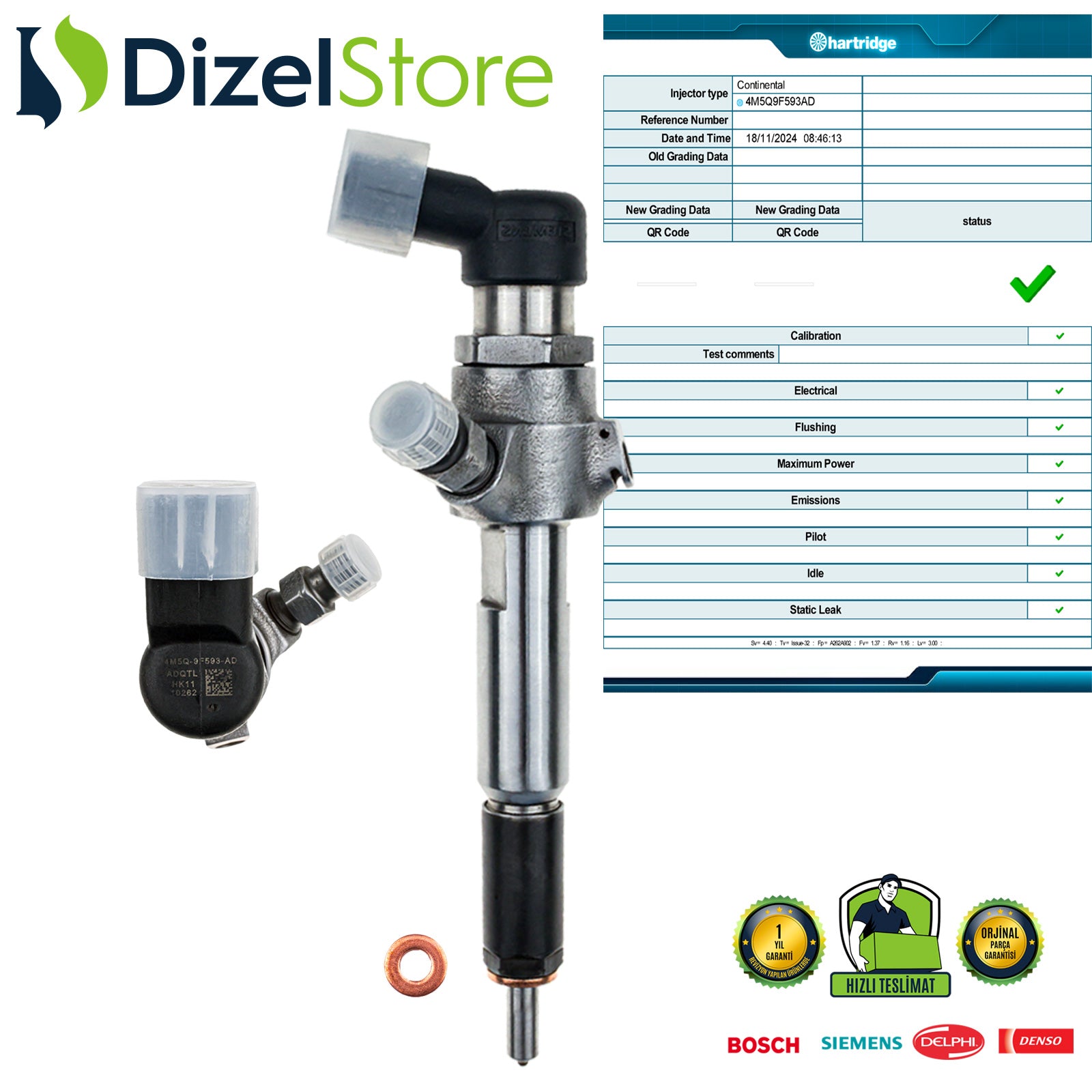 FORD FOCUS/MONDEO 110HP 1.8 TCDI ENJEKTÖR 4M5Q-9F593-AD