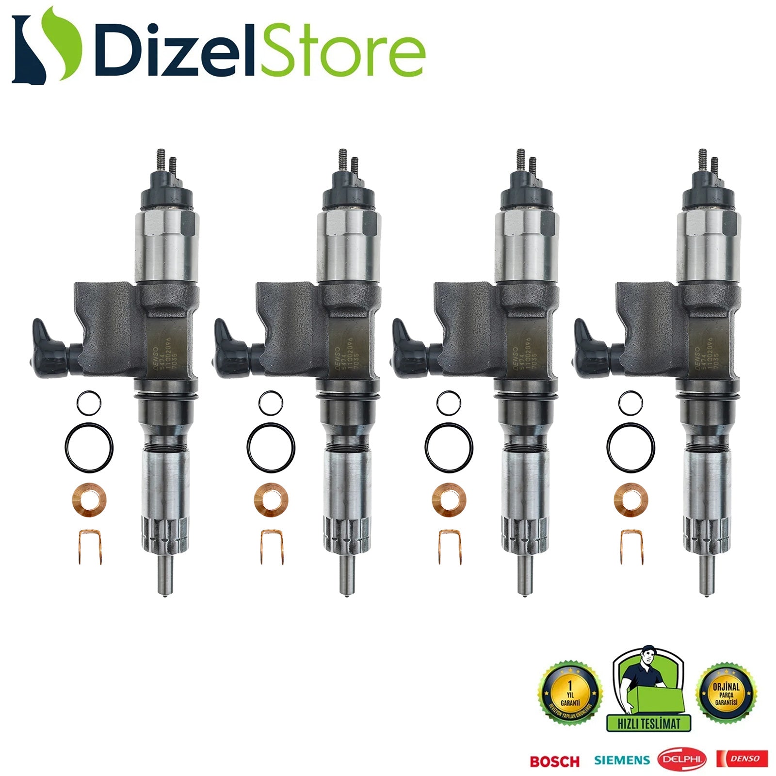 4X 4HK1 5.2L MOTOR ISUZU DENSO ENJEKTÖR 095000-5474 8973297030