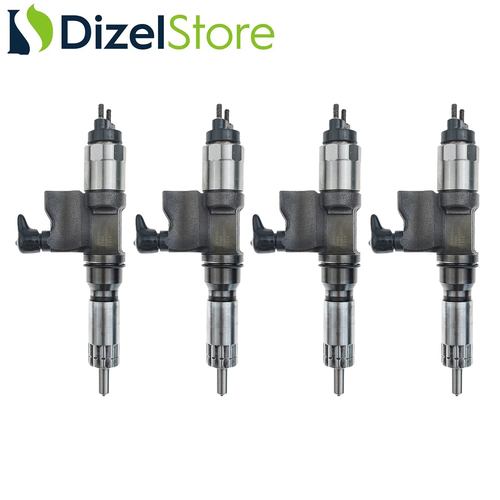 4X 095000-9980 ISUZU 4H1K 5.2L MOTOR YENİ DENSO ENJEKTÖR 8982631310