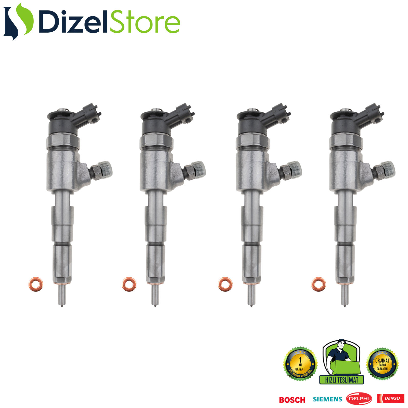 4X Peugeot 307 1.4 Enjektör 0986435076 0445110075