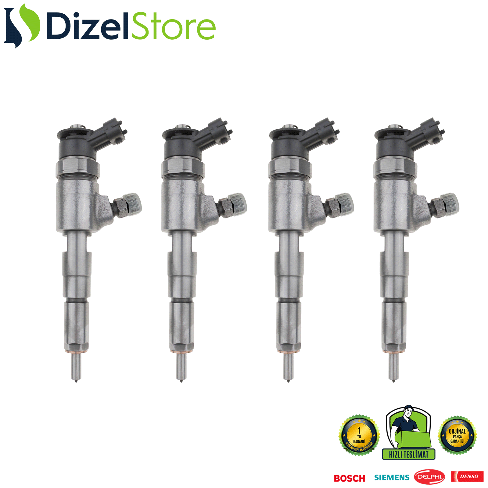 4X Peugeot 307 1.4 Enjektör 0986435076 0445110075