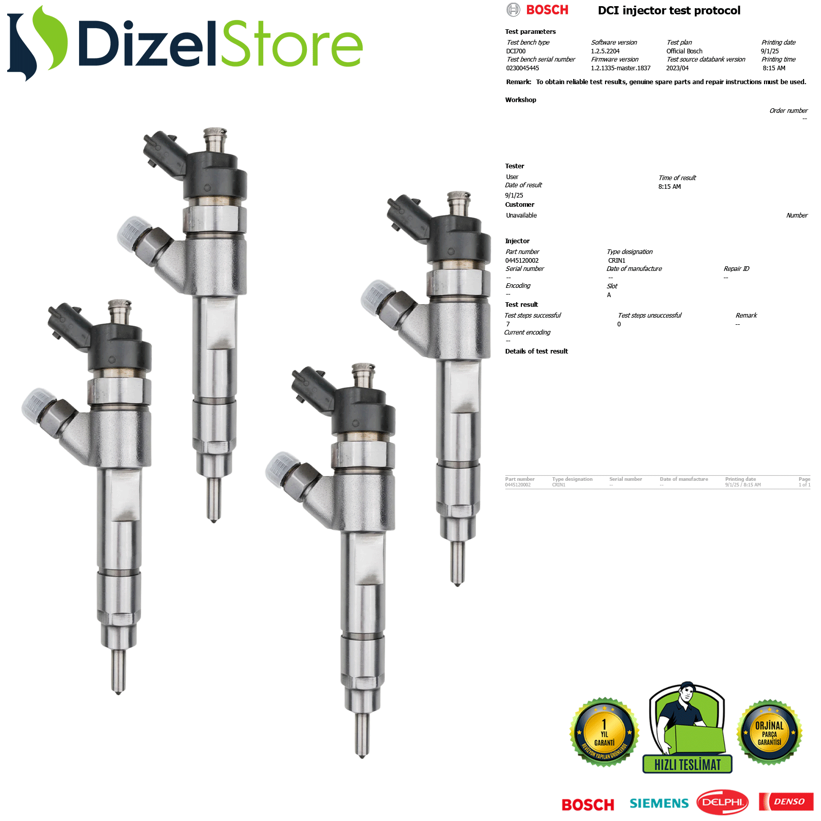 4X DUCATO JUMPER 2.8 DİZEL BOCSH 0445120002 198081