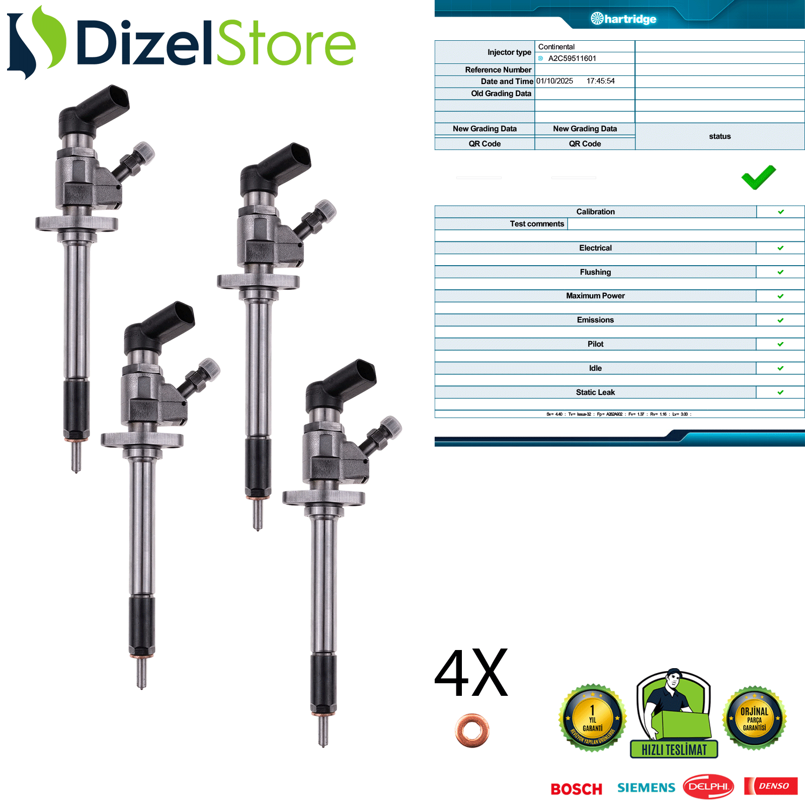 4X FORD MONDEO CITROEN 2.0 HDI 9657144580 - 5WS40156