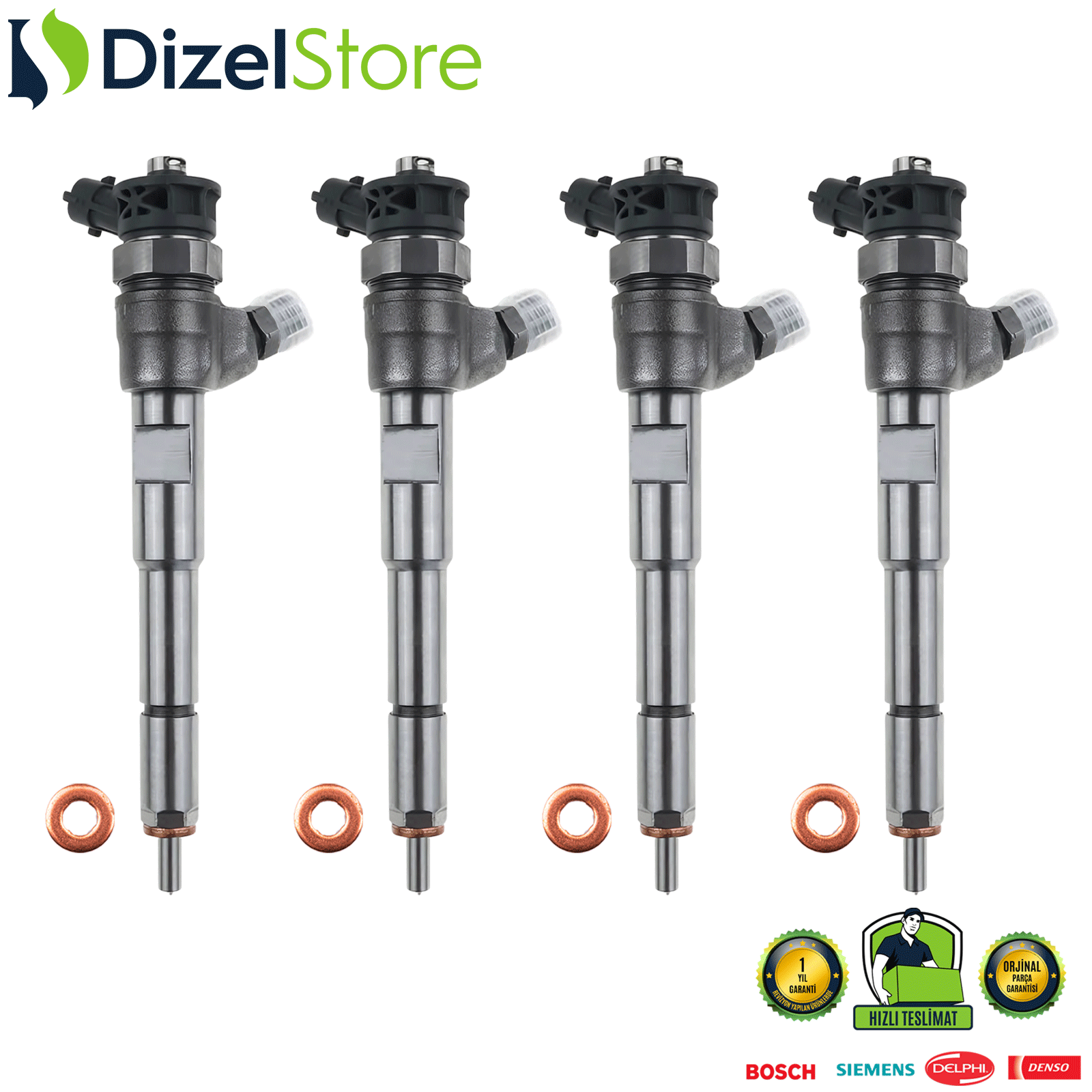 4X RENAULT CLİO 4 SYMBOL 4 DACİA EURO5 MOTOR 1.5 Dci 0445110652 H8201108033