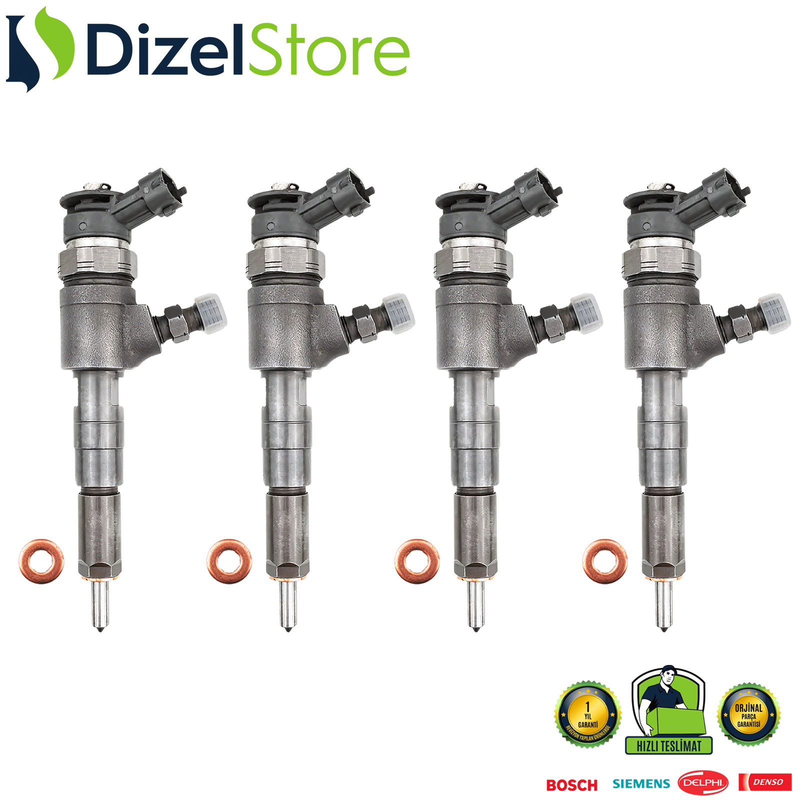 4X CITROËN NEMO C3 1.4 HDi 0445110252 0986435143