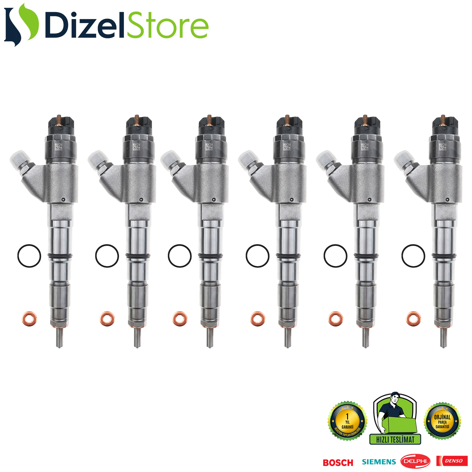 6X VOLVO PENTA BOSCH 0445120066 20798114