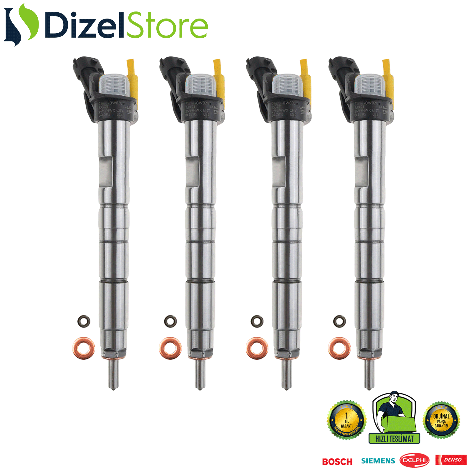 4X TOYOTA COROLLA 1.4 D4-D BOCSH 0445116054 236700W020