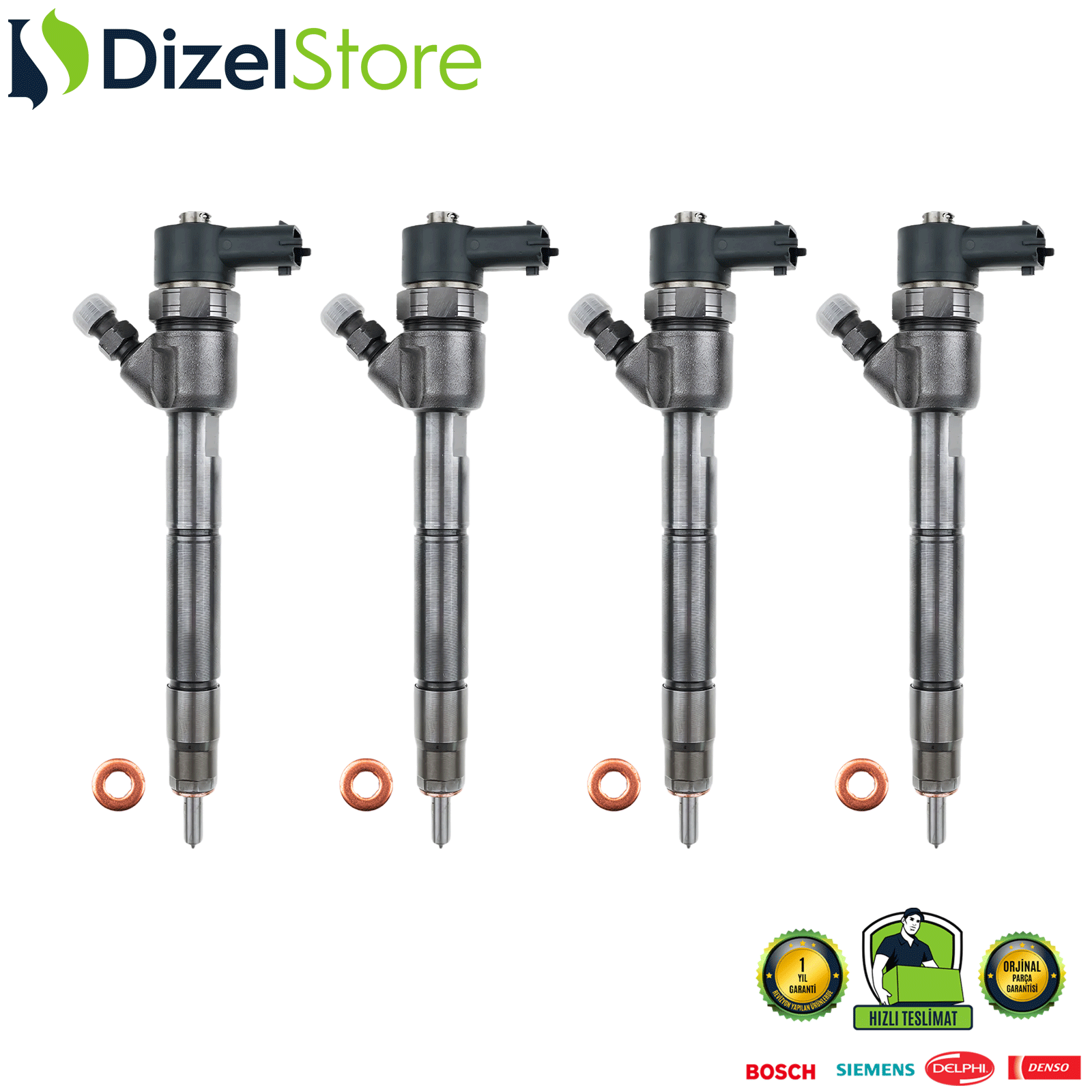 4X Hyundai Kia 1.7 CRDi 0445110411 33800-2A960