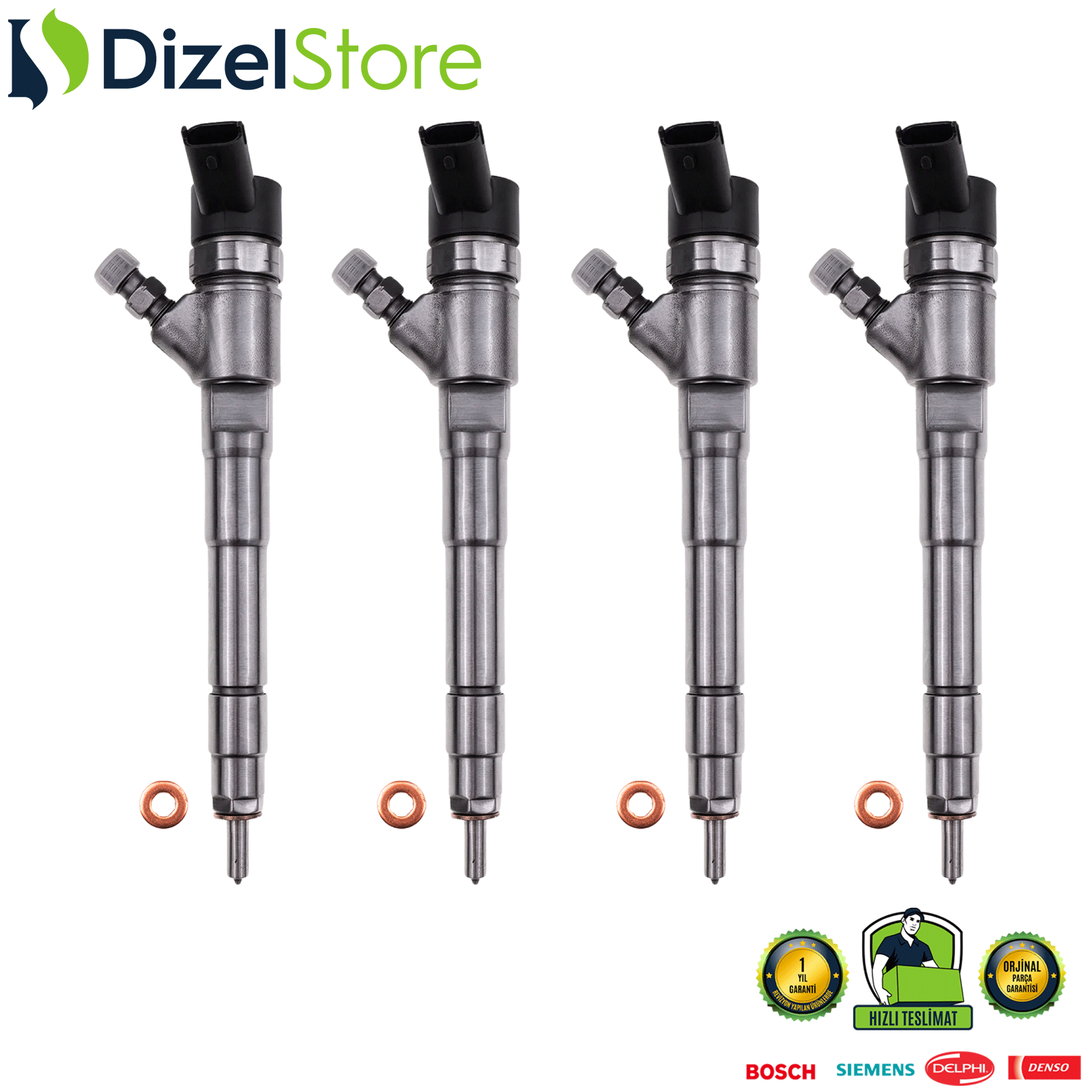 4X FİAT EURO 4 DUCATO 2.3L ENJEKTÖR 0445110435 0986435227