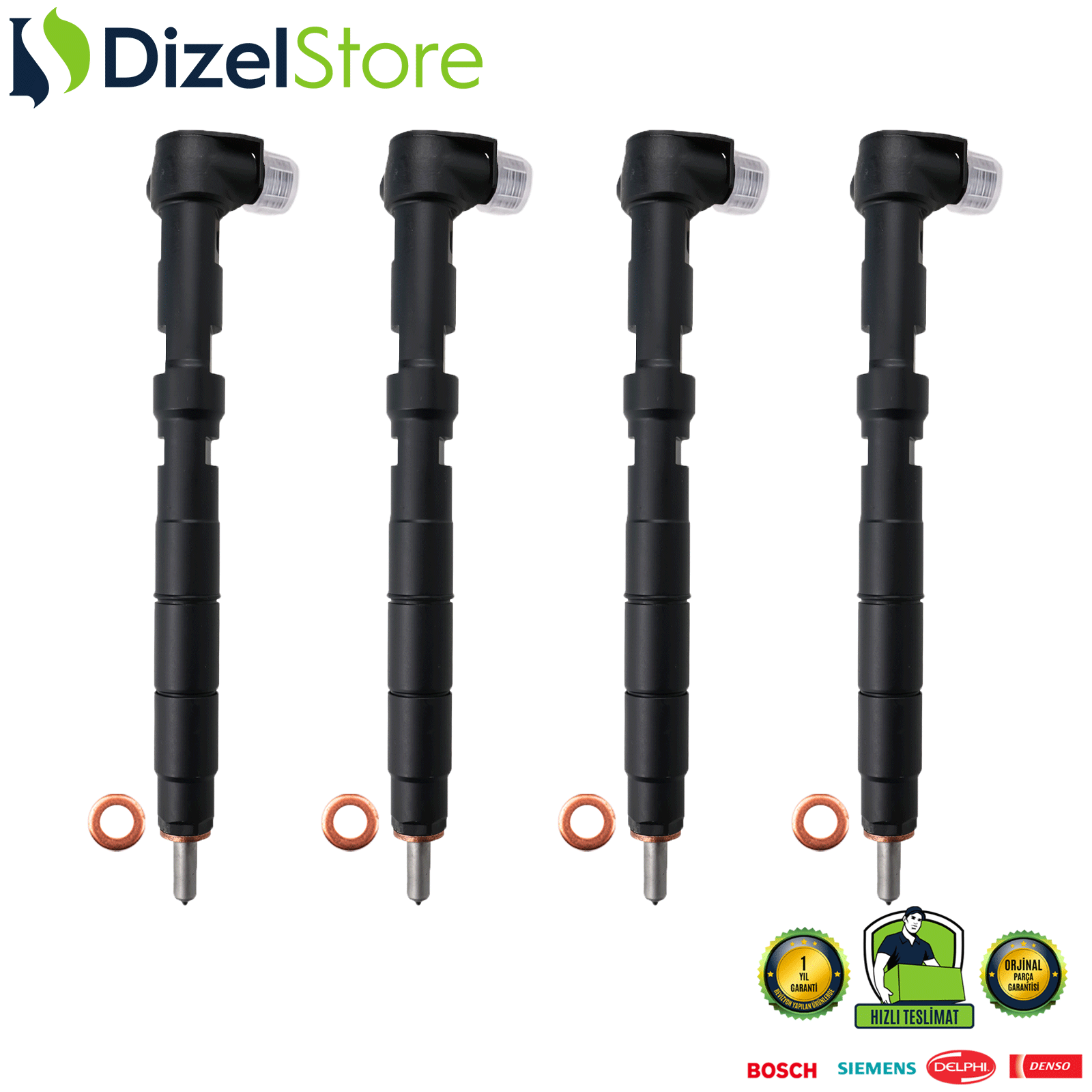 4X 28231462 DELPHİ ENJEKTÖR SEAT IBIZA IV SKODA FABİA VW 1.2 TDI 03P130277