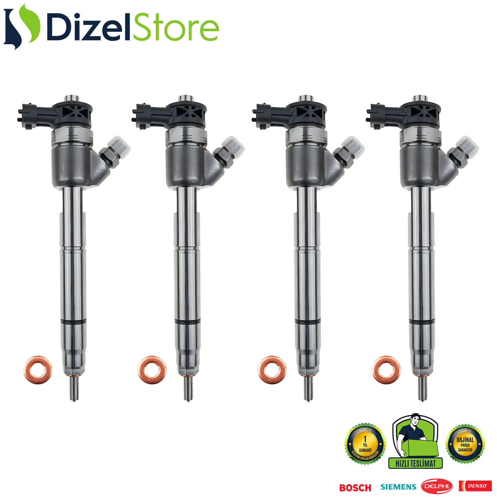4X Hyundai İ20-İ30 1.4 CRDi Enjektör 0445110587 33800-2A600