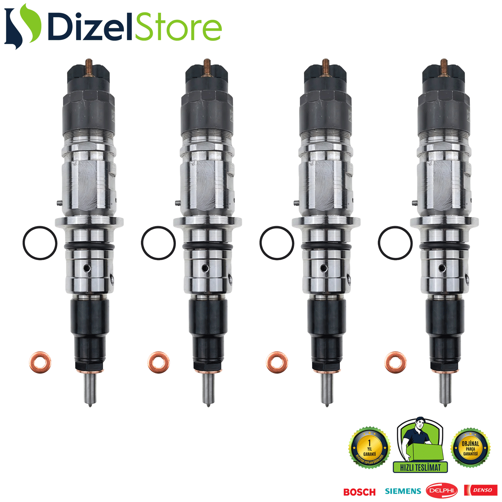 4X DOGE KOMATSU CUMMINS 4.5L 6.7L 0445120177 0986435697