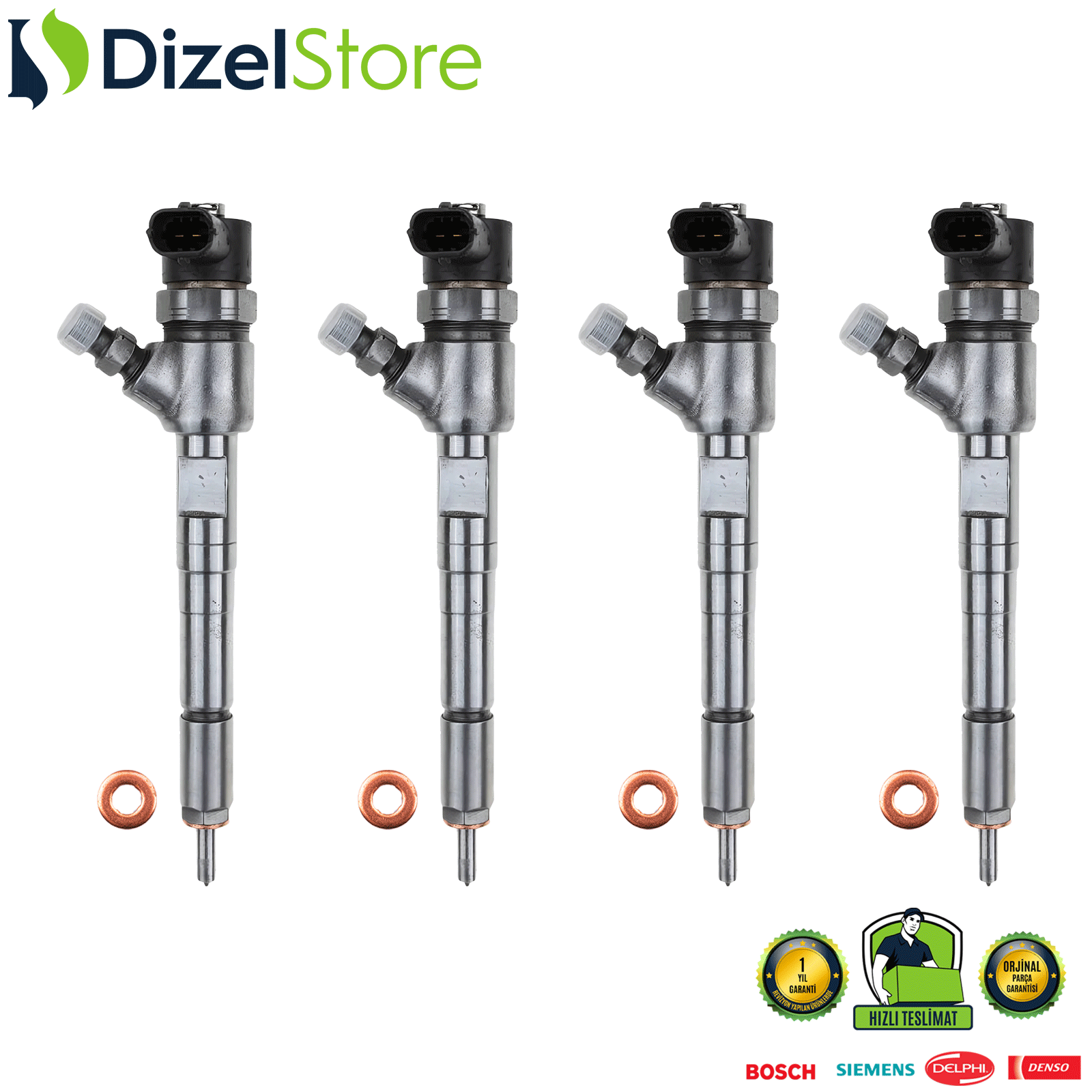 4X CHEVROLET AVEO 1.3 D DİZEL ENJEKTÖR 0445110326 0986435200