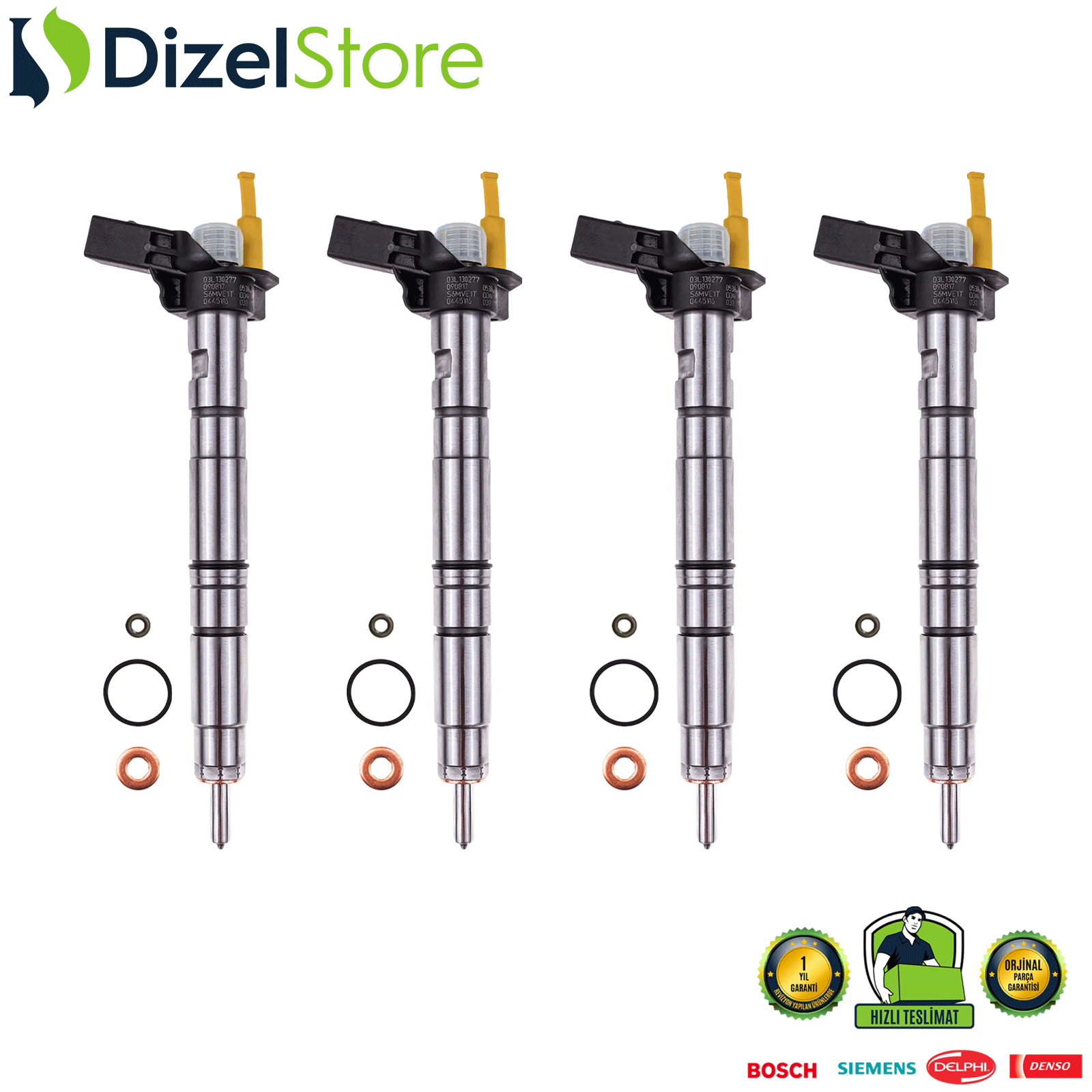 4X AUDI SEAT SKODA VW 2.0TDI 0445116030 03L130277