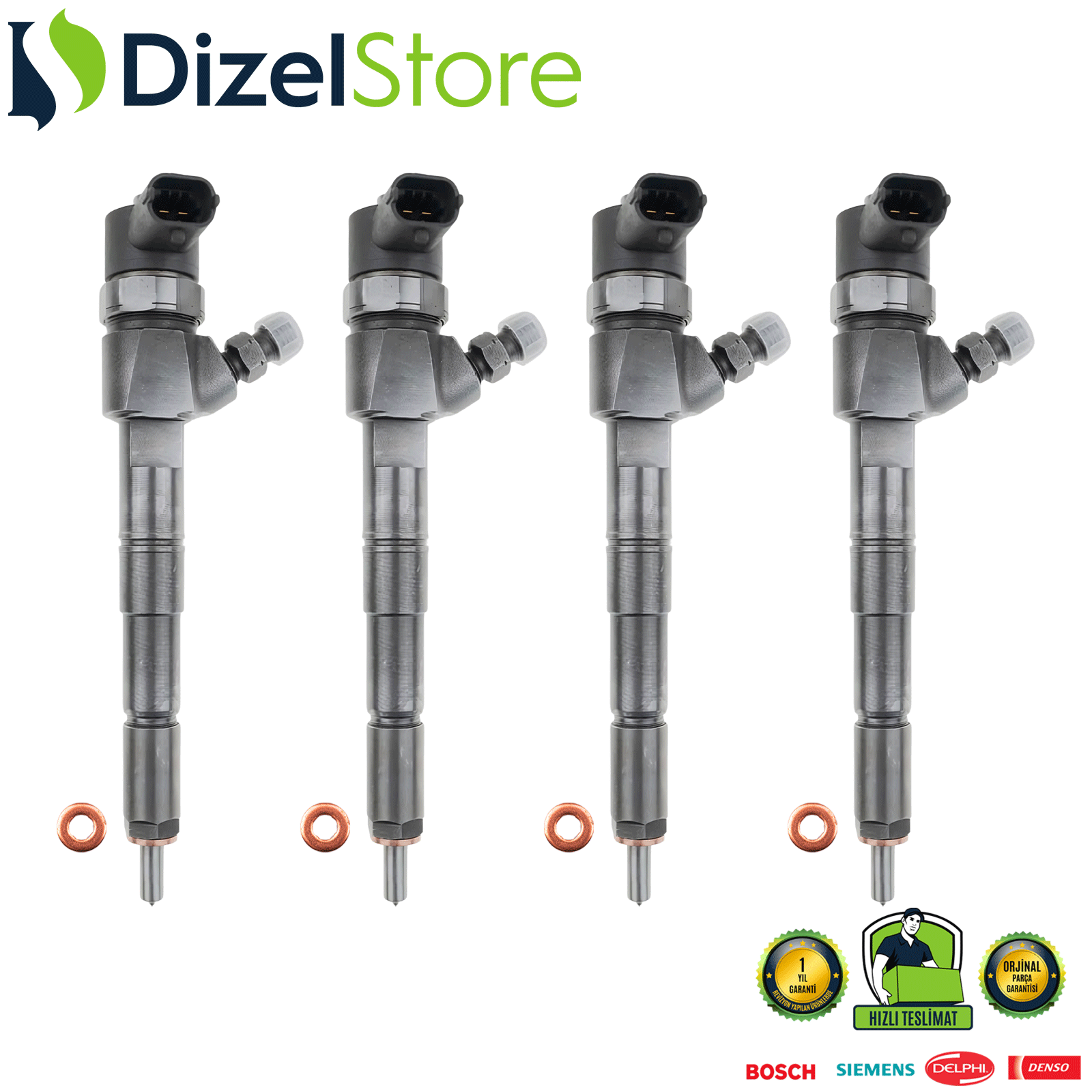 4X FİAT EGEA DOBLO 1.6 DİZEL ENJEKTÖR 0445110300 AV2Q9F593AA