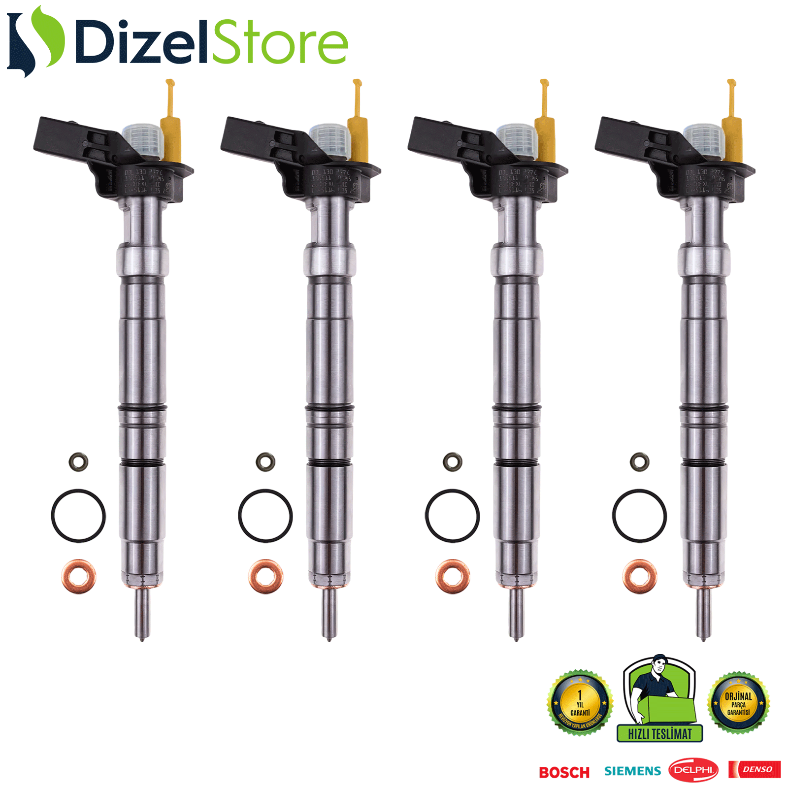 4X TRANSPORTER T5 AMAROK 2.0 TDI 0445116035 03L130277C