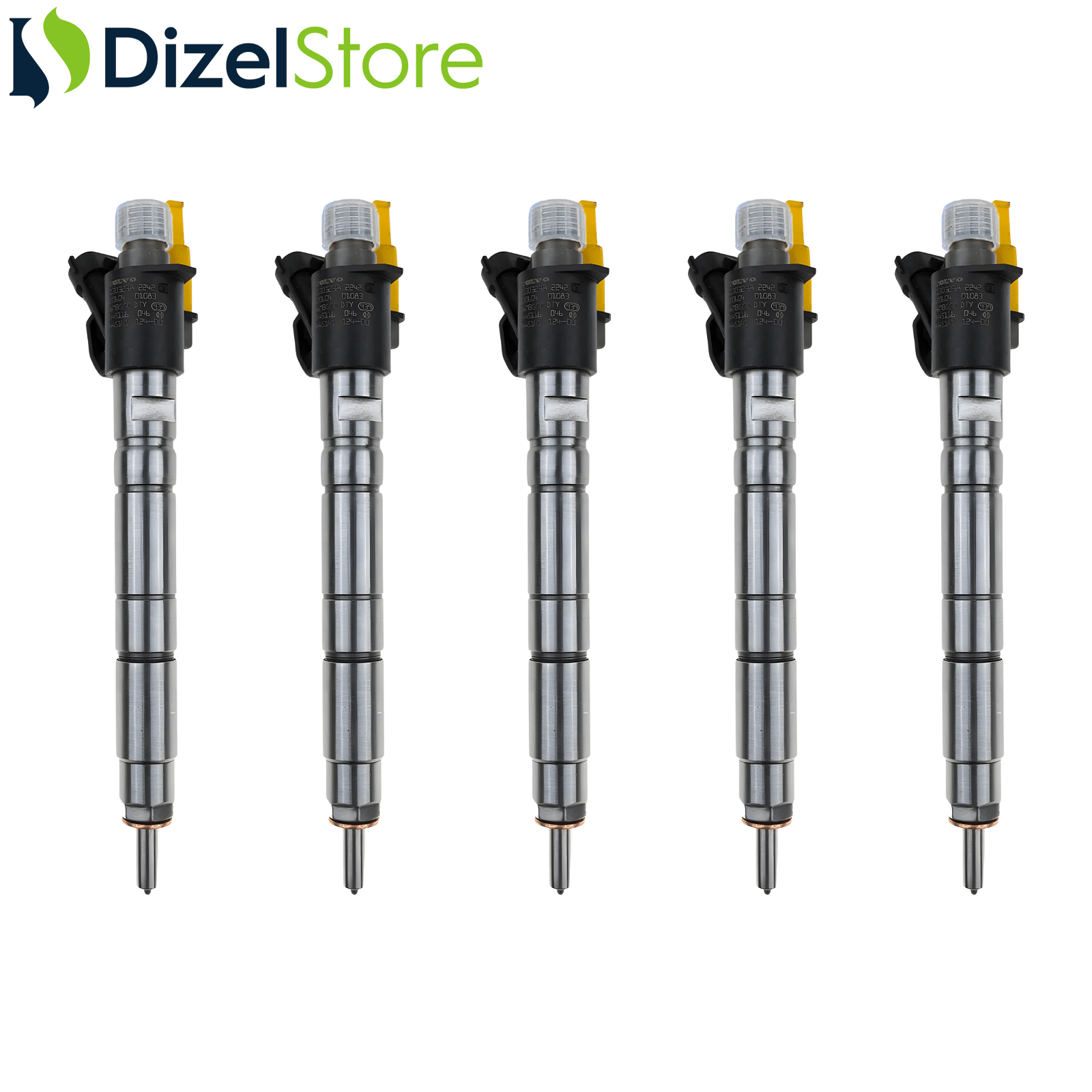 5X VOLVO C30 C70 2.0 D3 D4 BOSCH 0445116046 0986435424