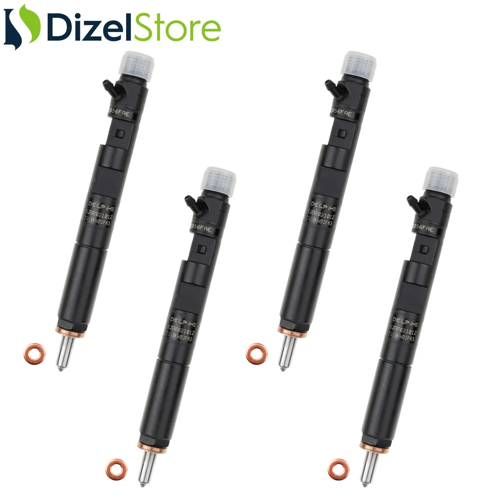 4X EJBR02101Z Delphi Enjektör Dacia Renault Clio Kangoo Logan 1.5 dCi 28232242 - Dizel Store
