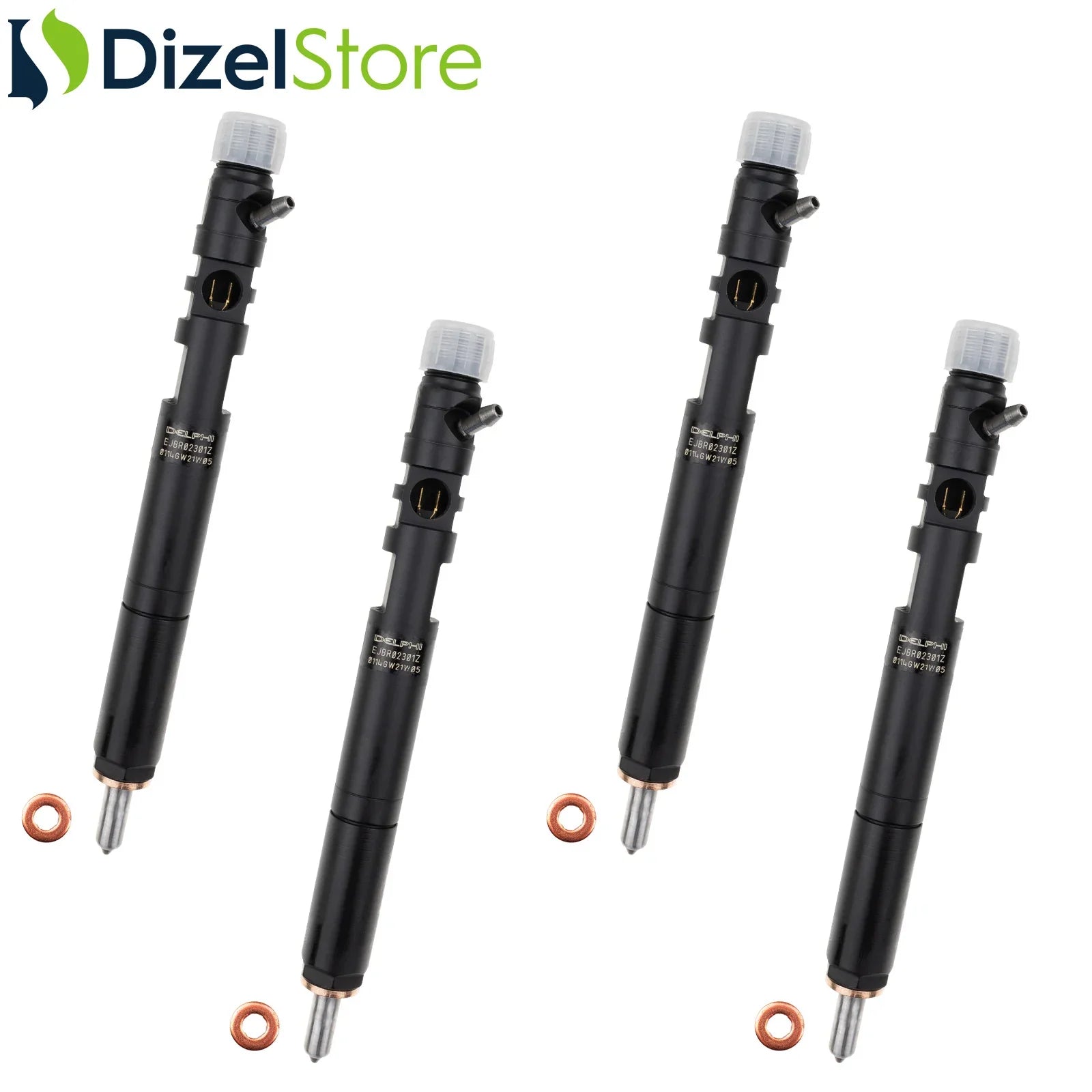 4X EJBR02301Z Delphi Injektor Hyundai Terracan Kia Carnival 2.9 CRDi 33800-4X500 - Dizel Store