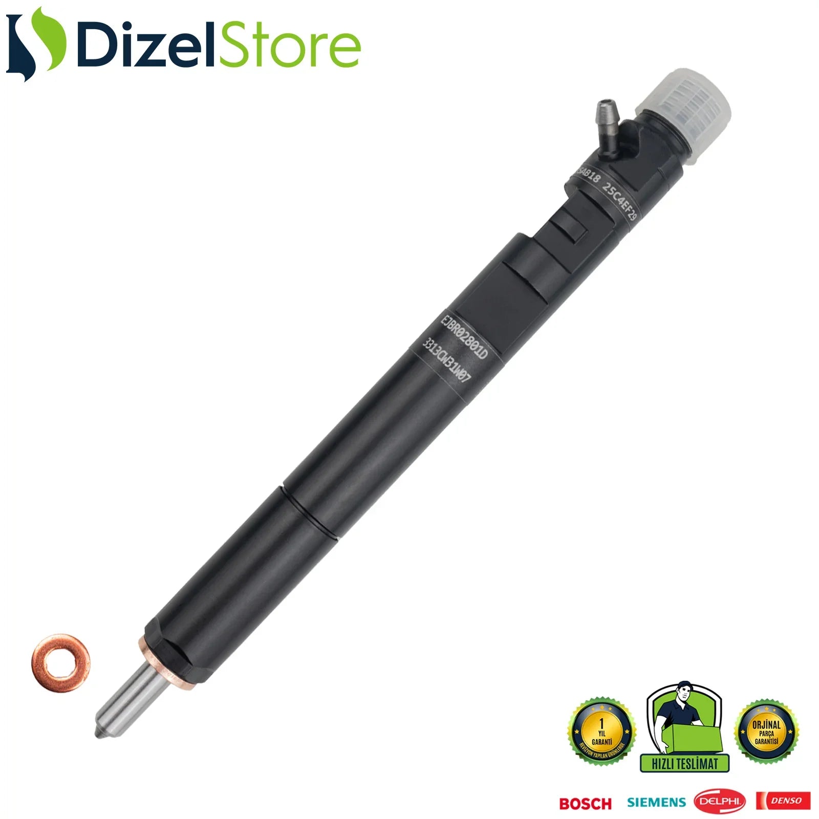 EJBR02801D Delphi Enjektör Hyundai Terracan 2.9 CRDi Kia Carnival 2.9 TDi 33800-4X500 - Dizel Store