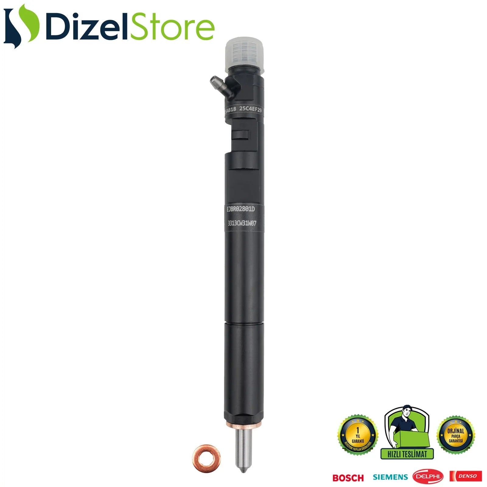 EJBR02801D Delphi Enjektör Hyundai Terracan 2.9 CRDi Kia Carnival 2.9 TDi 33800-4X500 - Dizel Store