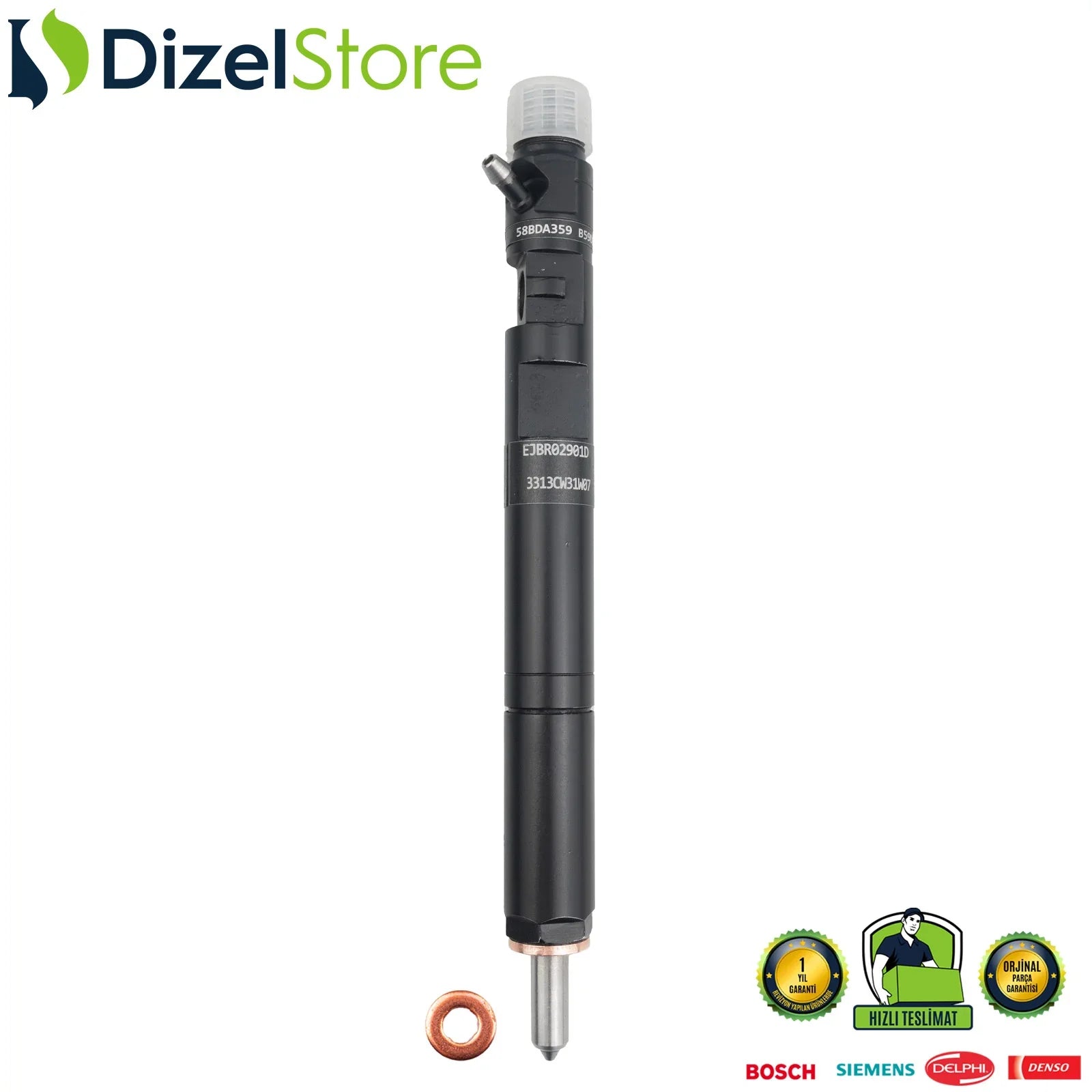 EJBR02901D Delphi Enjektör Hyundai Terracan 2.9 CRDi 33801-4X810 - Dizel Store