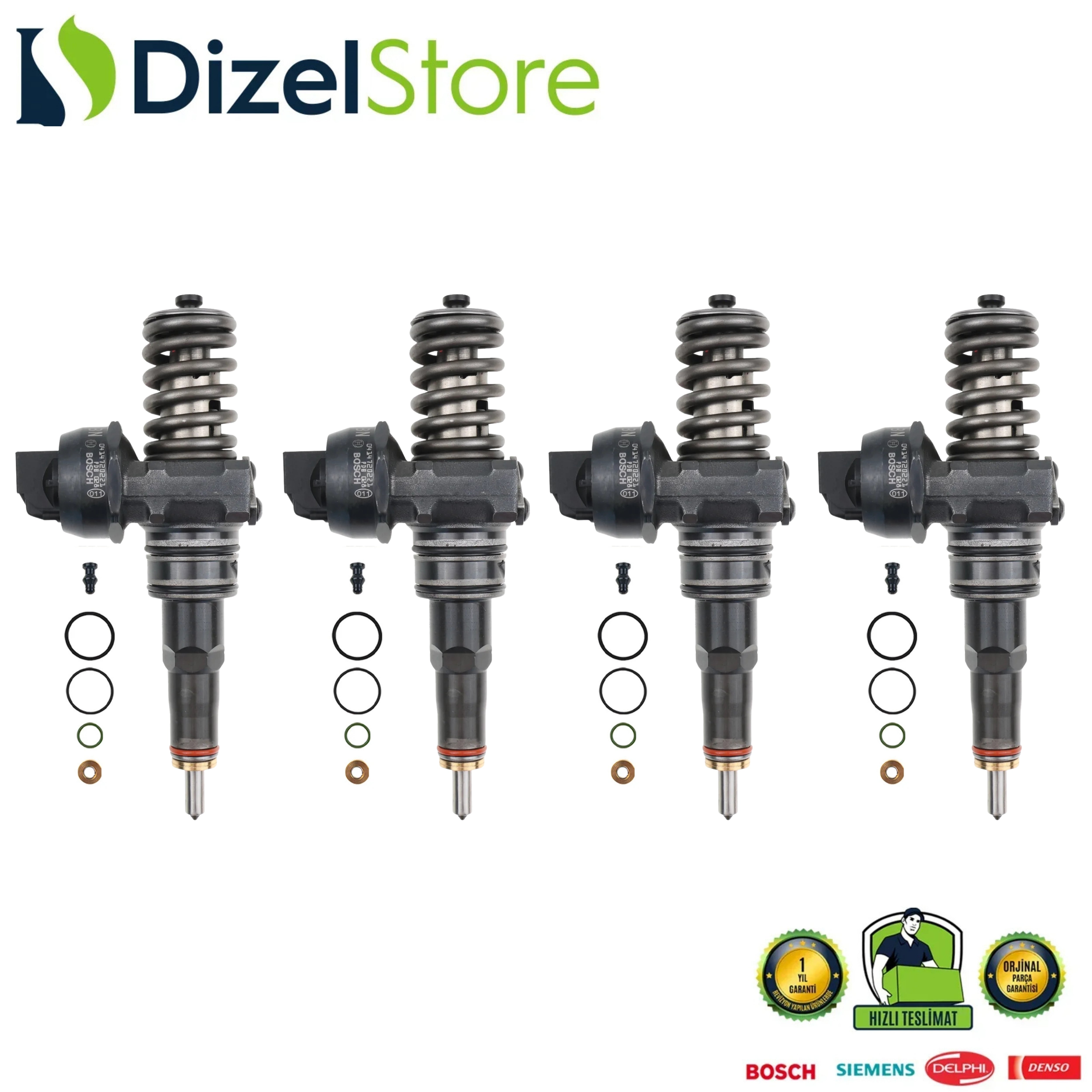 4X 0414720221 VW Audi Phaeton Touareg Caddy Enjektör | 5.0 TDI |038130073AP