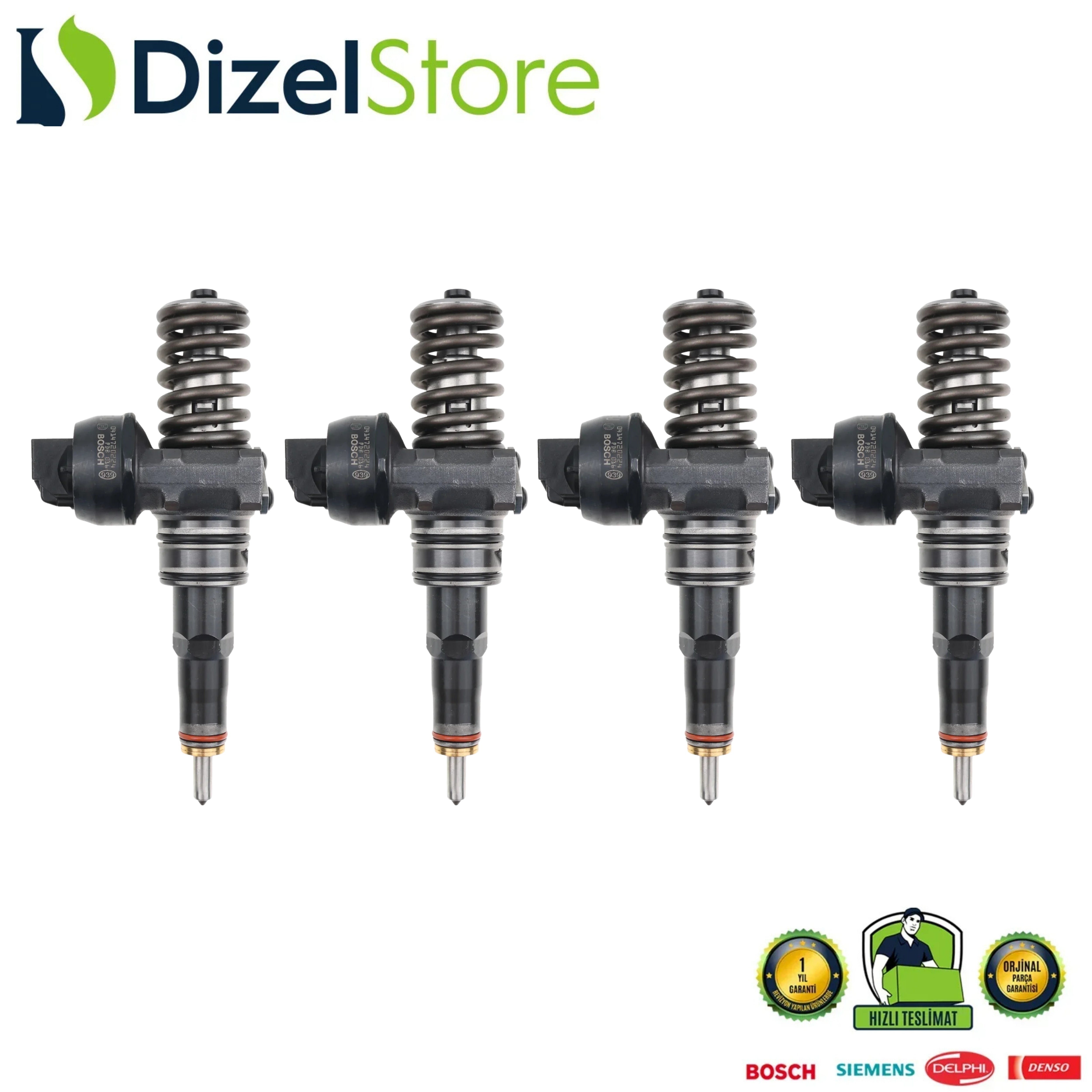 4X 0414720224 VW CADDY GOLF 5 2.0 TDI DİZEL ENJEKTÖR 038 130 073 AS