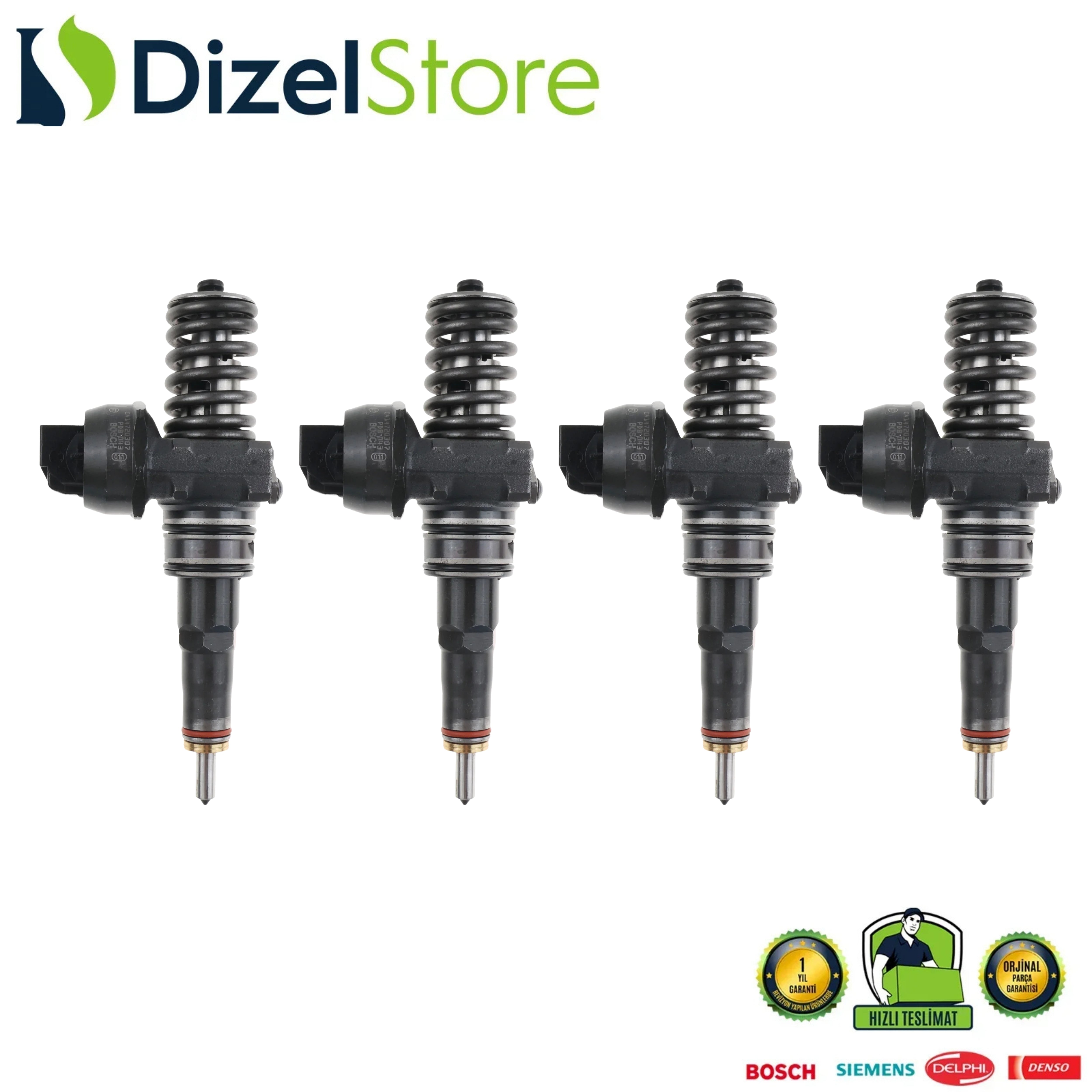 4X Skoda VW Audi Seat Dizel Enjektör 1.9 TDI Bosch 0414720307 038130073BL