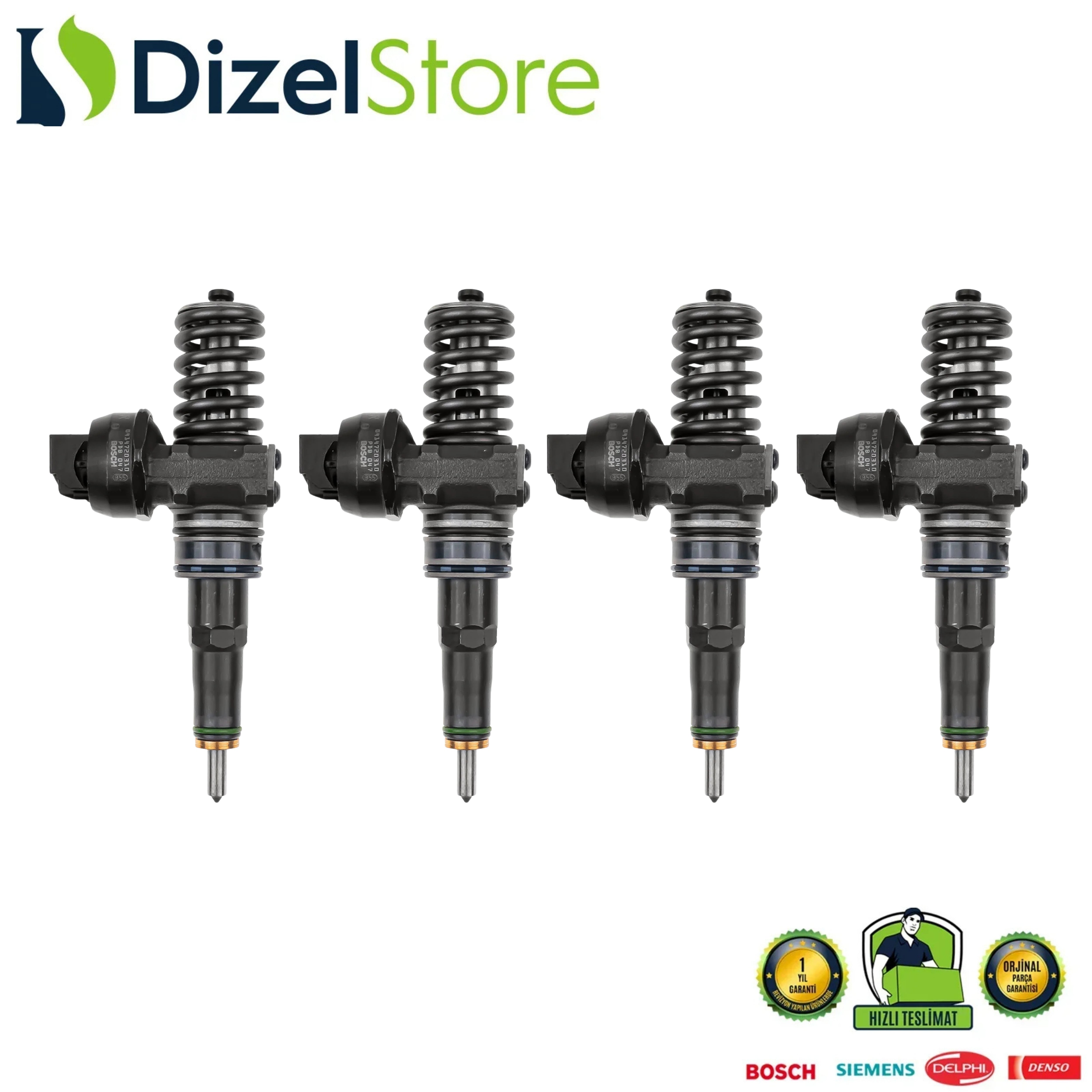 4X VW DİZEL ENJEKTÖR 2.5 TDI 0414720310 0414720360